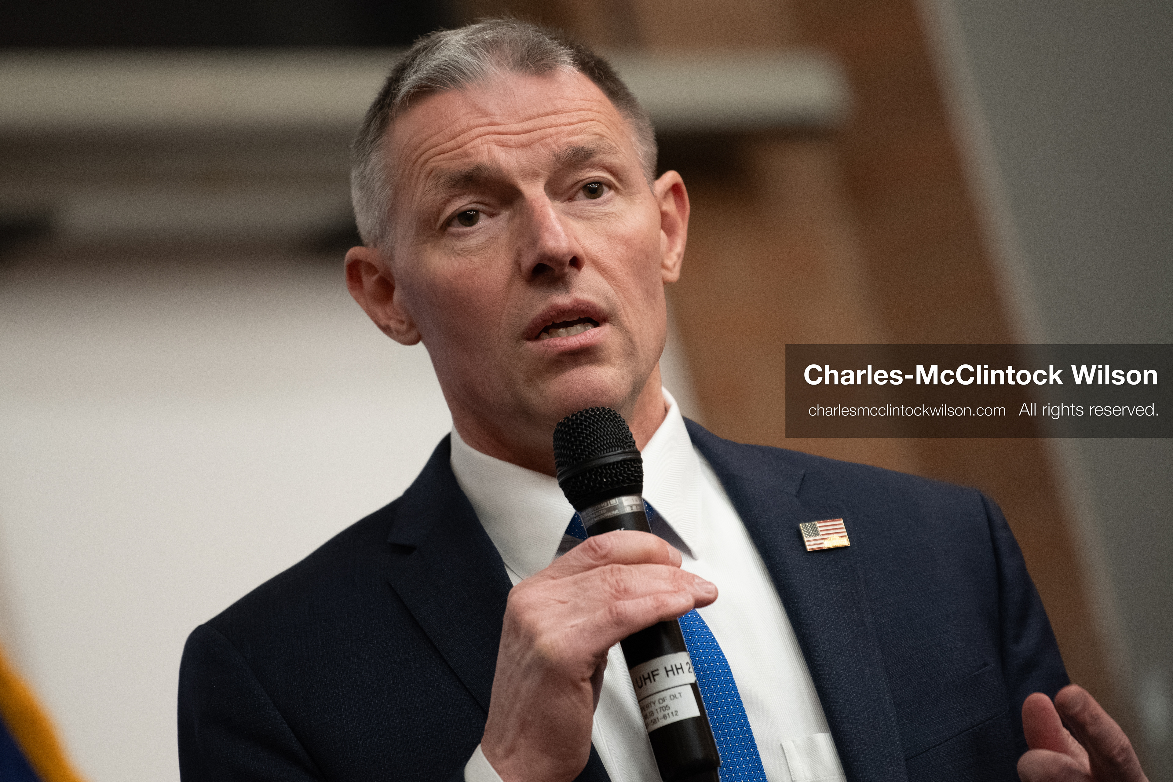 April 10, 2026, Salt Lake City, Utah, USA: U.S. Representative Mike Kennedy, a Republican who represents Utah’s 3rd Congressional District, speaks during a “Learing Tour” event headlined by YouTuber Nick Shirley and organized by the Utah Federation of College Republicans at the University of Utah. (Credit Image: © Charles-McClintock Wilson/ZUMA Press Wire)