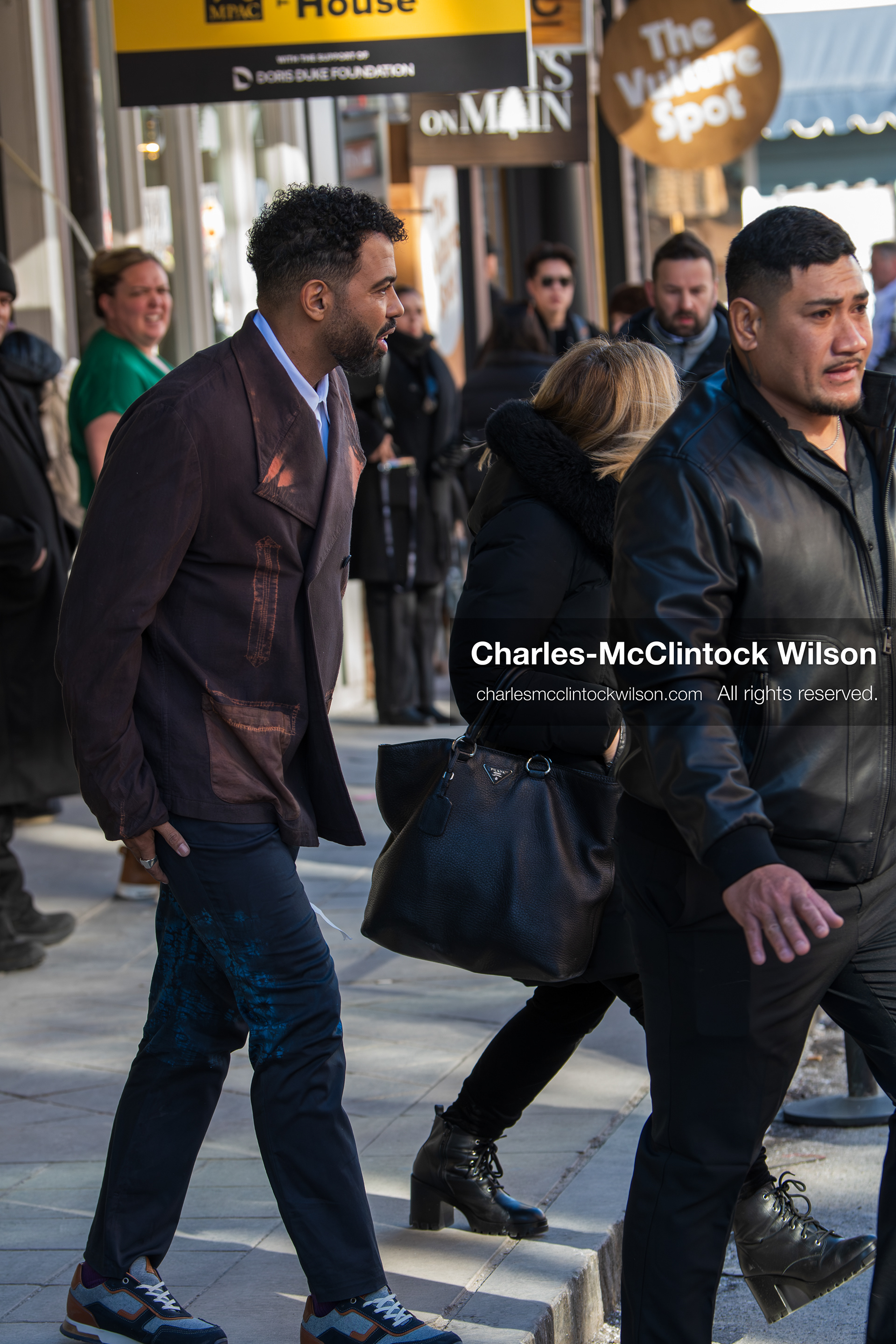 January 26, 2026, Park City, Utah, USA: US actor DAVEED DIGGS greets fans outside The Vulture Spot during the 2026 Sundance Film Festival in Park City, Utah. (Credit Image: © Charles McClintock Wilson/ZUMA Press Wire)