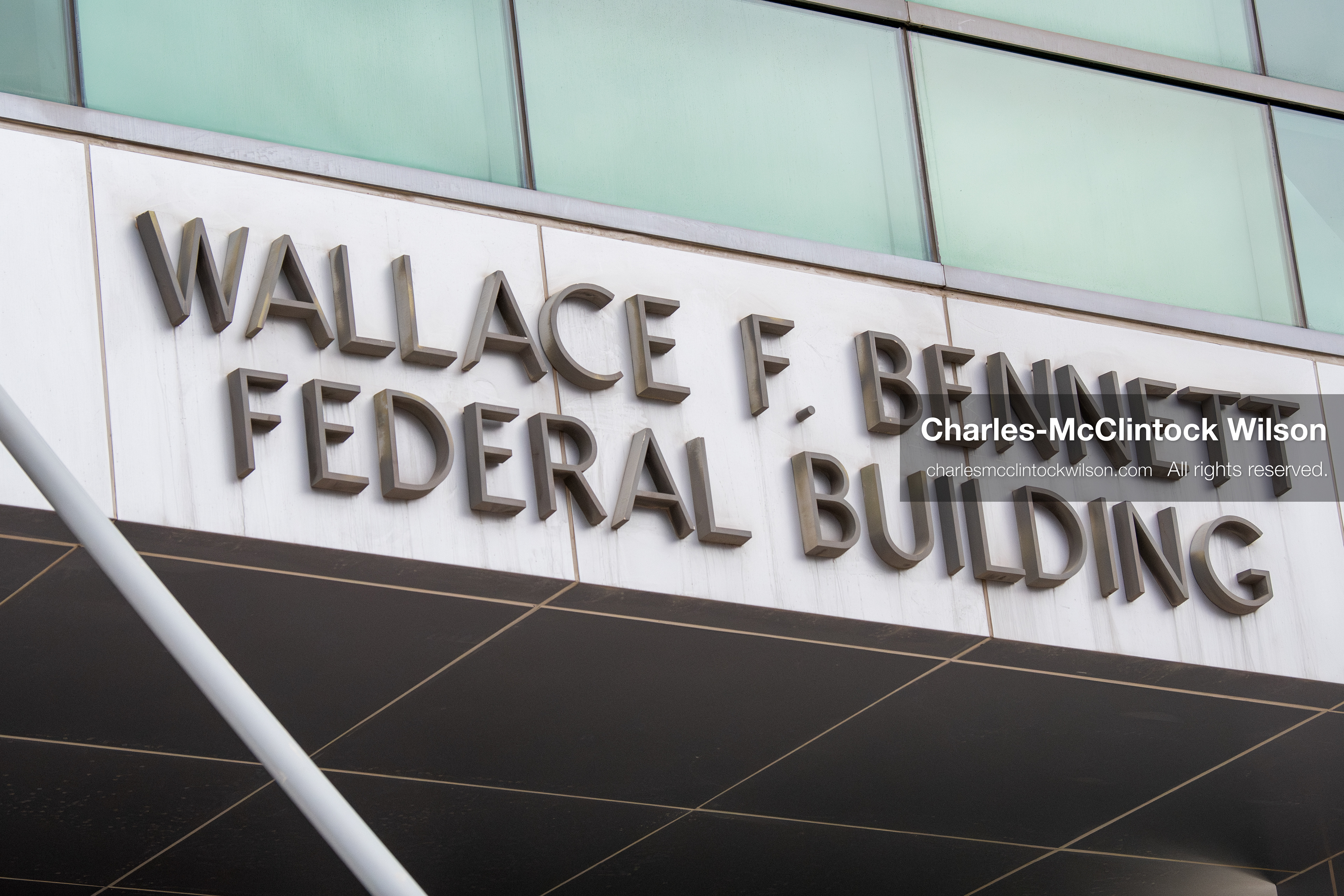 January 3, 2026, Salt Lake City, Utah, USA: The Wallace F. Bennett Federal Building is seen in Salt Lake City, Utah, during a protest against US action in Venezuela. Demonstrators gathered outside the facility as part of a nationwide mobilization responding to recent military developments. (Credit Image: (c) Charles‑McClintock Wilson/ZUMA Press Wire)