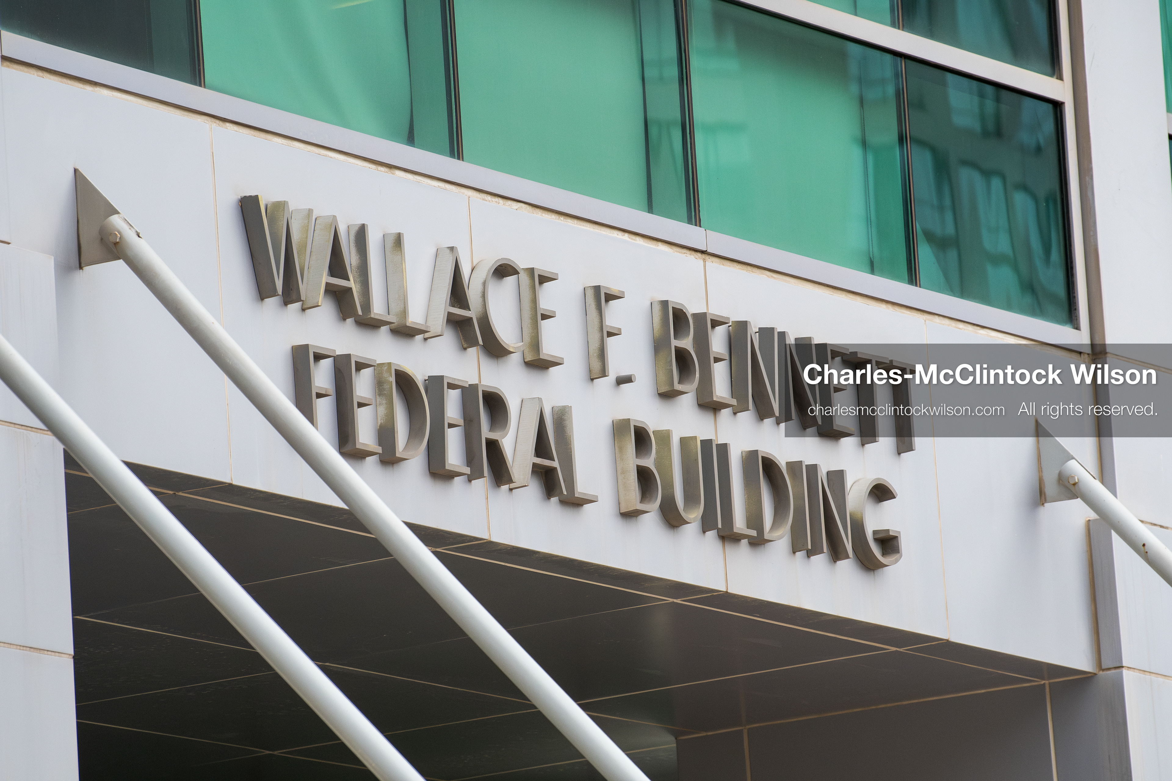 January 3, 2026, Salt Lake City, Utah, USA: The Wallace F. Bennett Federal Building is seen in Salt Lake City, Utah, during a protest against US action in Venezuela. Demonstrators gathered outside the facility as part of a nationwide mobilization responding to recent military developments. (Credit Image: (c) Charles‑McClintock Wilson/ZUMA Press Wire)
