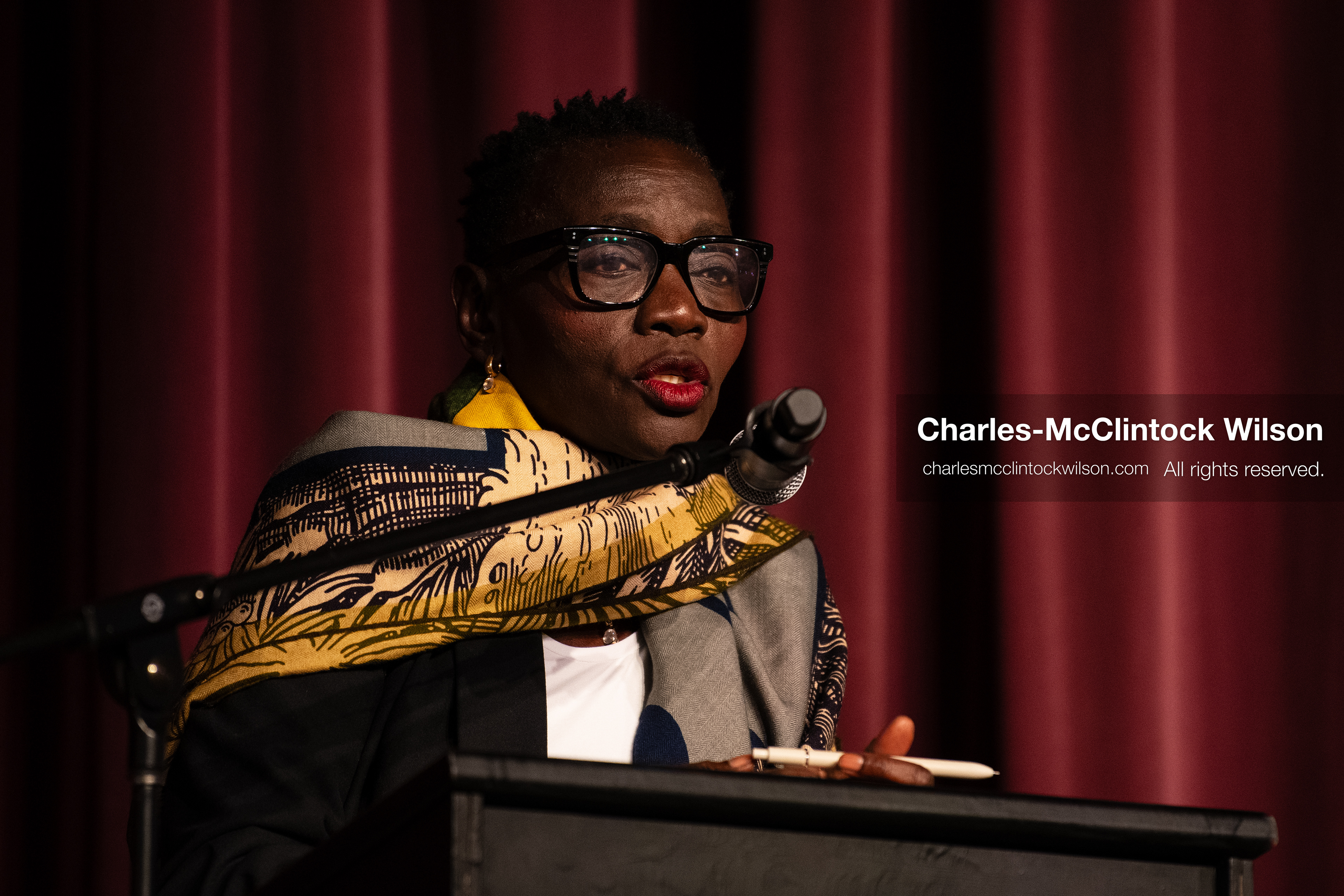 June 24, 2026, Salt Lake City, Utah, USA: Dr. AUMA OBAMA, founder of the Sauti Kuu Foundation and sister of former US president Barack Obama, speaks to attendees during the ''You(th) Matter'' community event at Glendale Middle School in Salt Lake City, Utah. (Credit Image: © Charles-McClintock Wilson/ZUMA Press Wire)