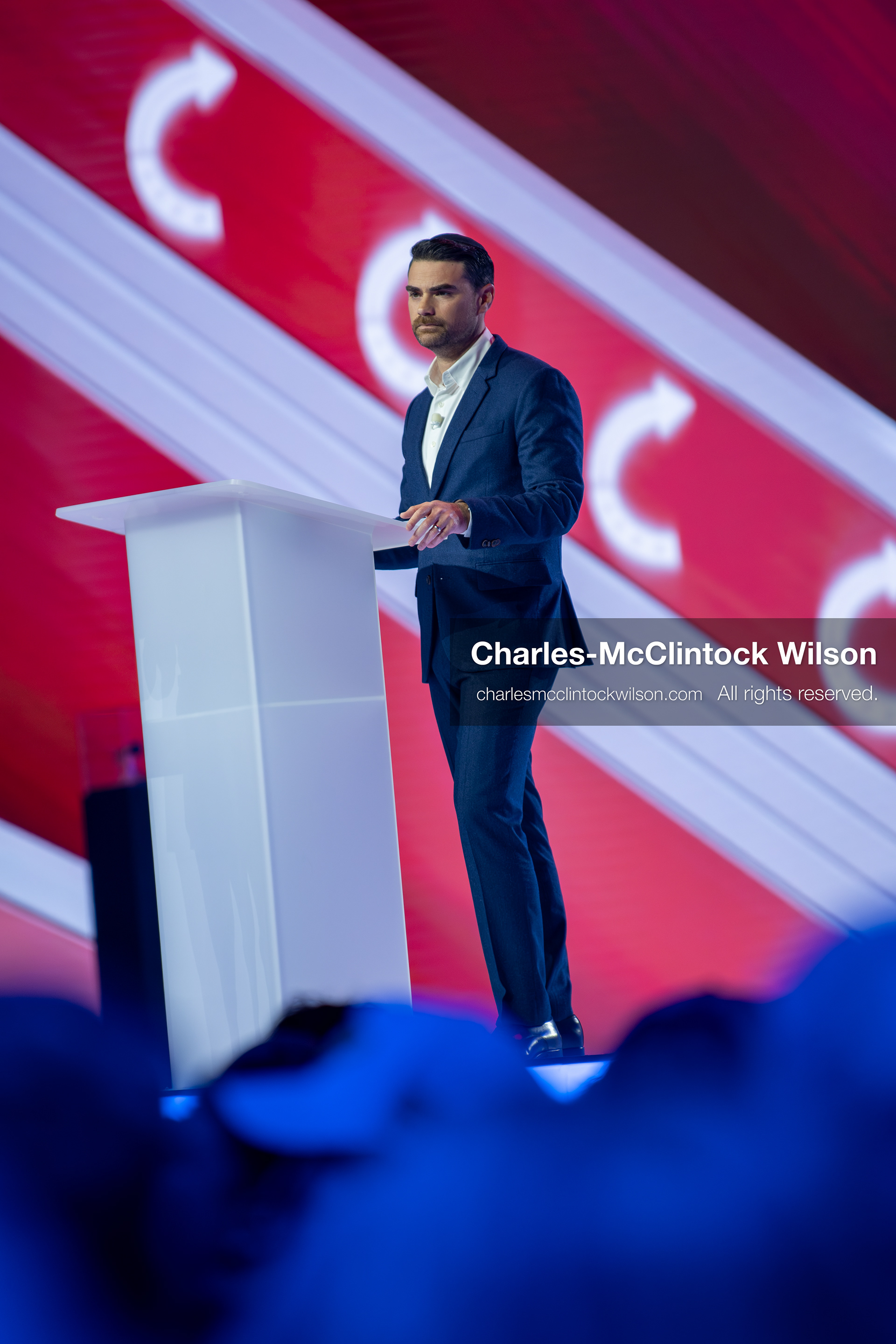 December 18, 2025, Phoenix, Arizona, USA: Ben Shapiro speaks during Day One of Turning Point USA’s AmericaFest 2025 at the Phoenix Convention Center in Phoenix, Arizona.   (Credit Image: © Charles‑McClintock Wilson/ZUMA Press Wire)