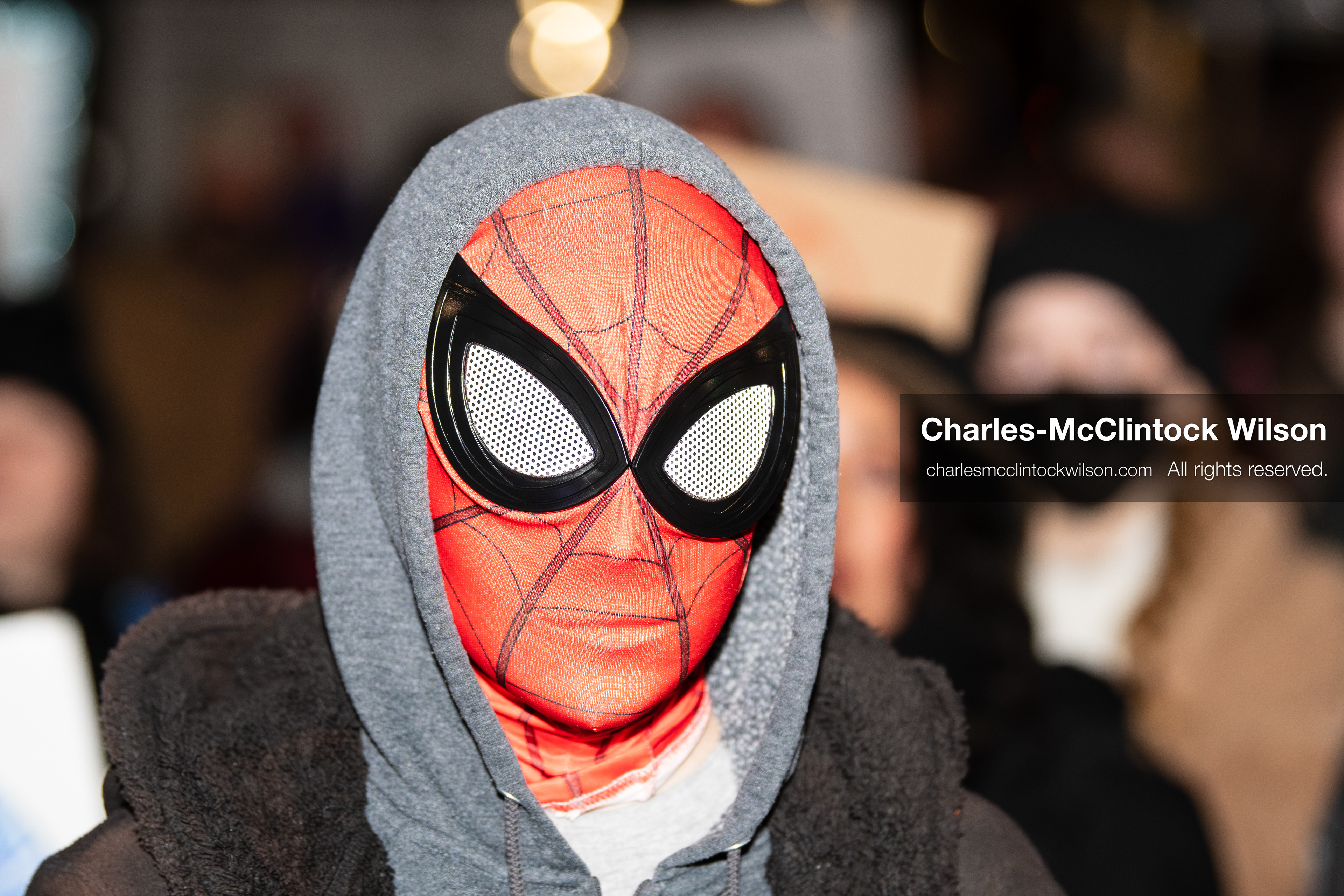 January 8, 2026, Salt Lake City, Utah, USA: A demonstrator wears a Spider Man mask during an anti ICE protest at Pioneer Park in Salt Lake City Utah on Jan 8 2026. The rally followed the death of Renee Nicole Good a Minneapolis woman who was fatally shot during an encounter with immigration authorities and drew hundreds calling for accountability and changes to enforcement practices. (Credit Image: © Charles-McClintock Wilson/ZUMA Press Wire)
