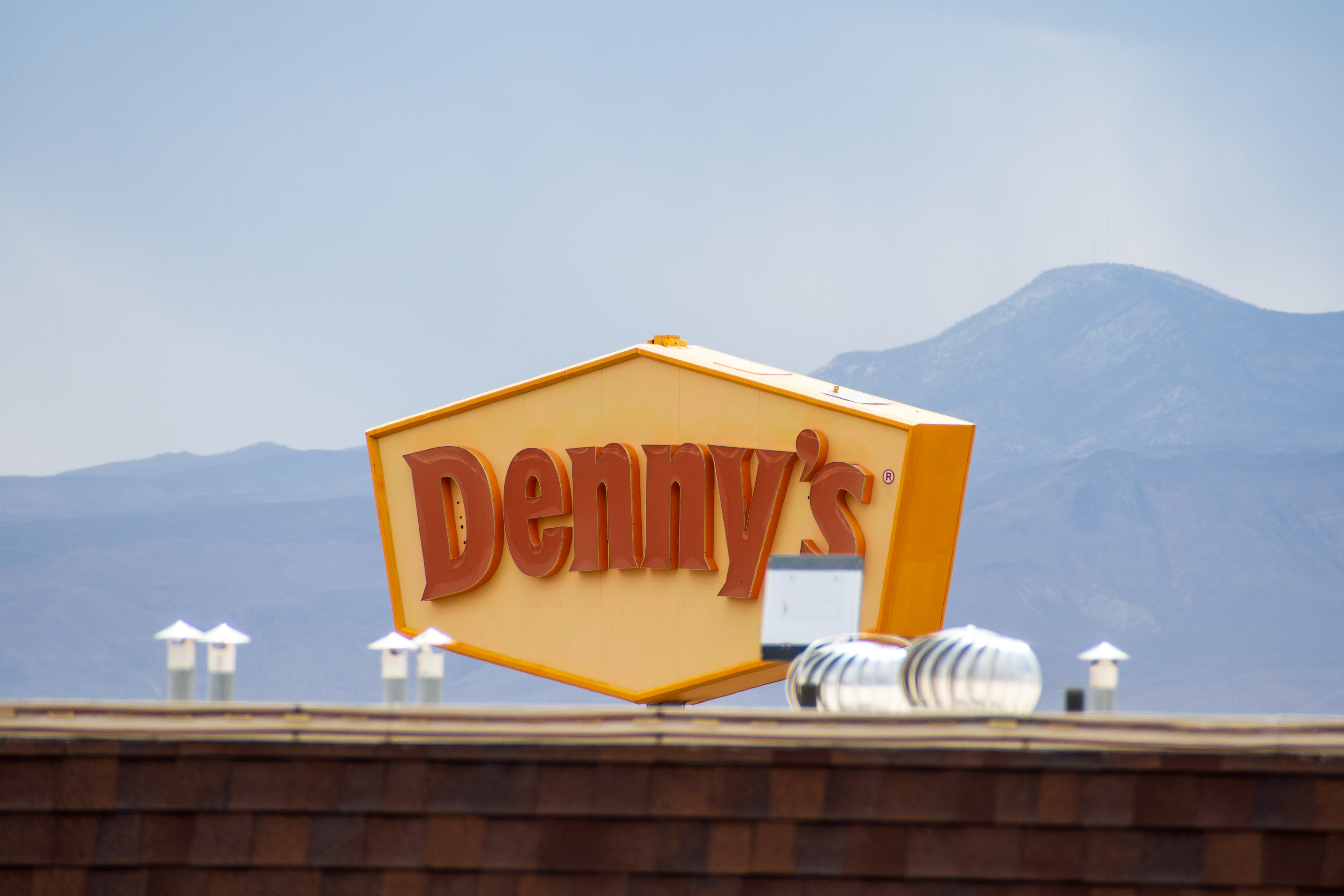 ST. GEORGE, UT, USA - MAY 4, 2025: A Denny's restaurant is seen in St. George, Utah, USA. Denny's is an American table service diner-style restaurant chain.