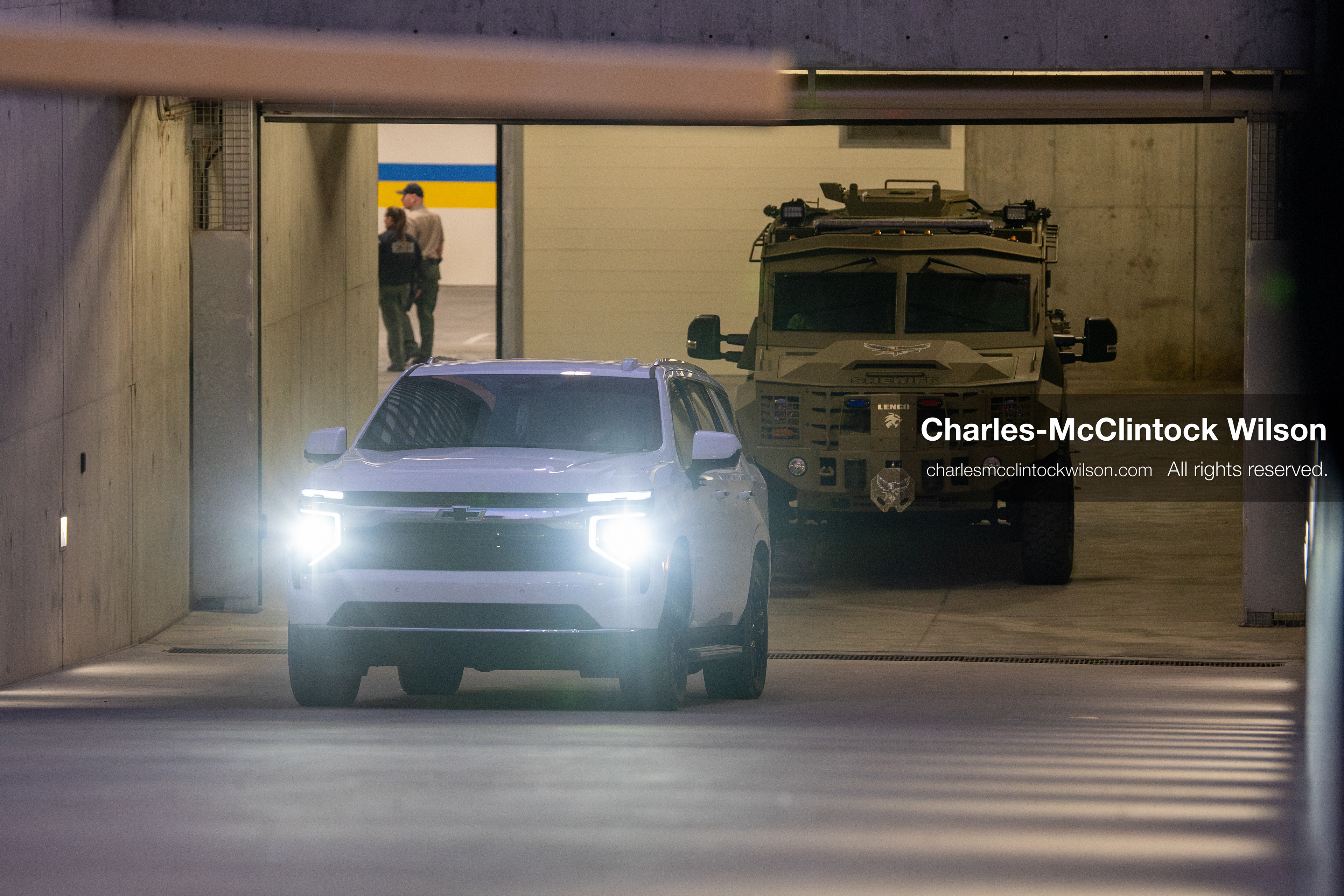 January 16, 2026, Provo, Utah, USA: A law enforcement armored vehicle leaves the Fourth Judicial District Courthouse in Provo, Utah, carrying Tyler Robinson after his court appearance on January 16, 2026. Robinson is the alleged killer of US conservative figure Charlie Kirk, who was fatally shot during an event at Utah Valley University. (Credit Image: © Charles-McClintock Wilson/ZUMA Press Wire)