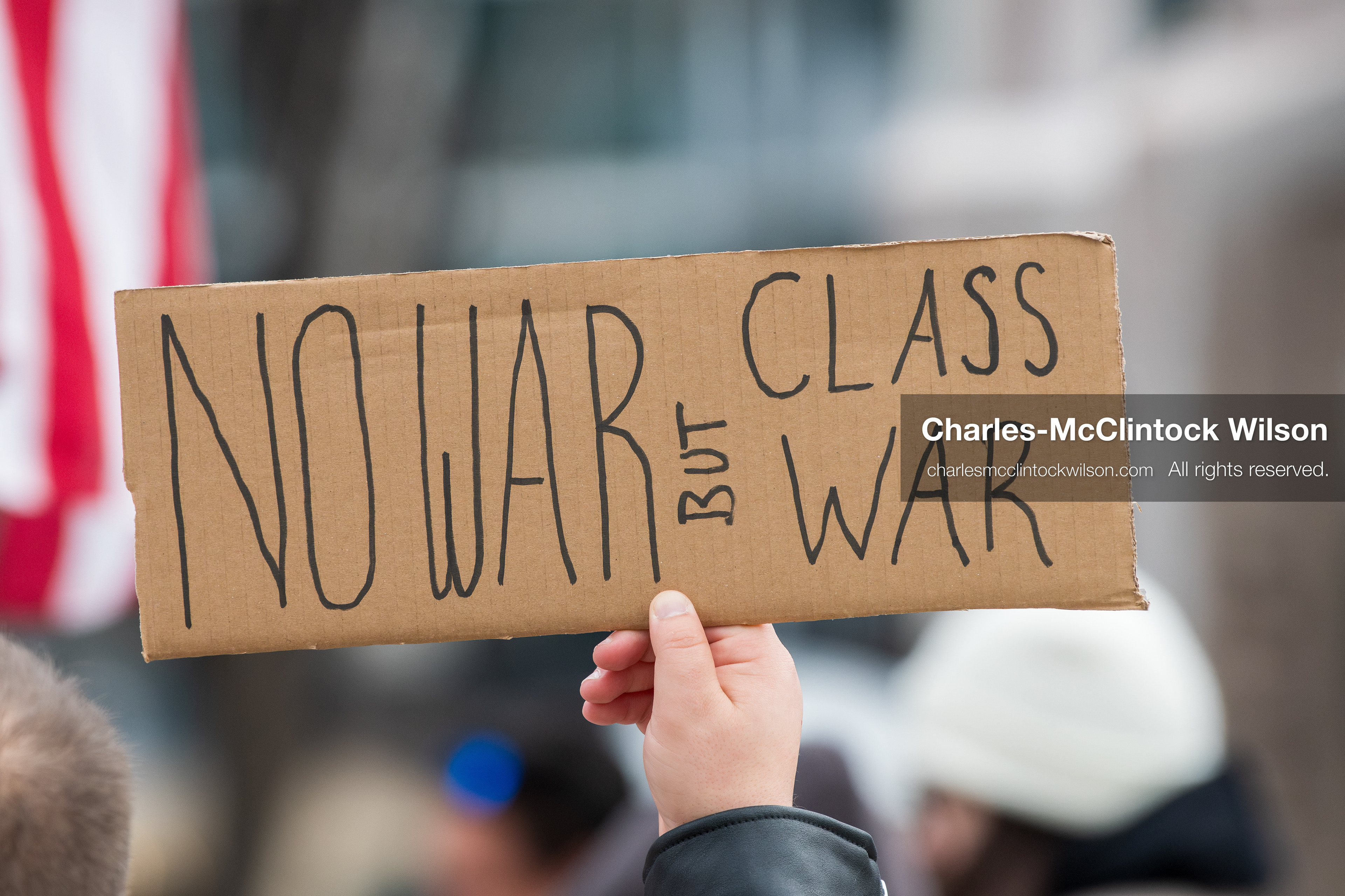 January 3, 2026, Salt Lake City, Utah, USA: A protester holds a sign during a demonstration against US action in Venezuela outside the Wallace Federal Building in Salt Lake City, Utah. The protest was part of a nationwide mobilization responding to recent military developments. (Credit Image: (c) Charles‑McClintock Wilson/ZUMA Press Wire)