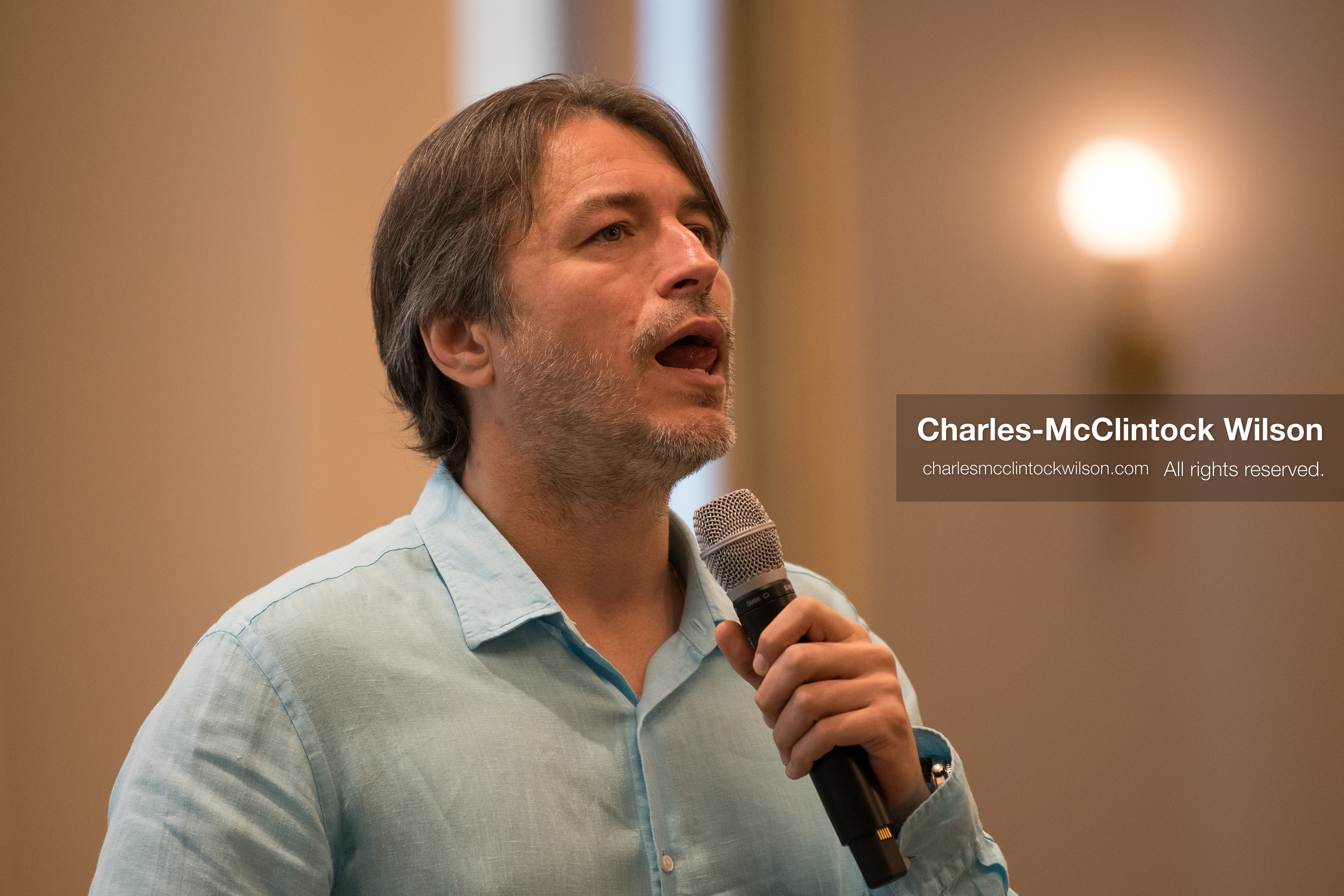  July 23, 2026, Salt Lake City, Utah, USA: Ukrainian activist SERHIY PRYTULA speaks during a community meeting at the Utah State Capitol building in Salt Lake City, Utah, on Thursday, July 23, 2026. The event, titled ''Ukraine in the Fifth Year of the Full-Scale War: An Honest Conversation,'' was hosted by the Prytula Foundation USA to discuss civil defense and ongoing humanitarian aid initiatives. (Credit Image: © Charles-McClintock Wilson/ZUMA Press Wire)