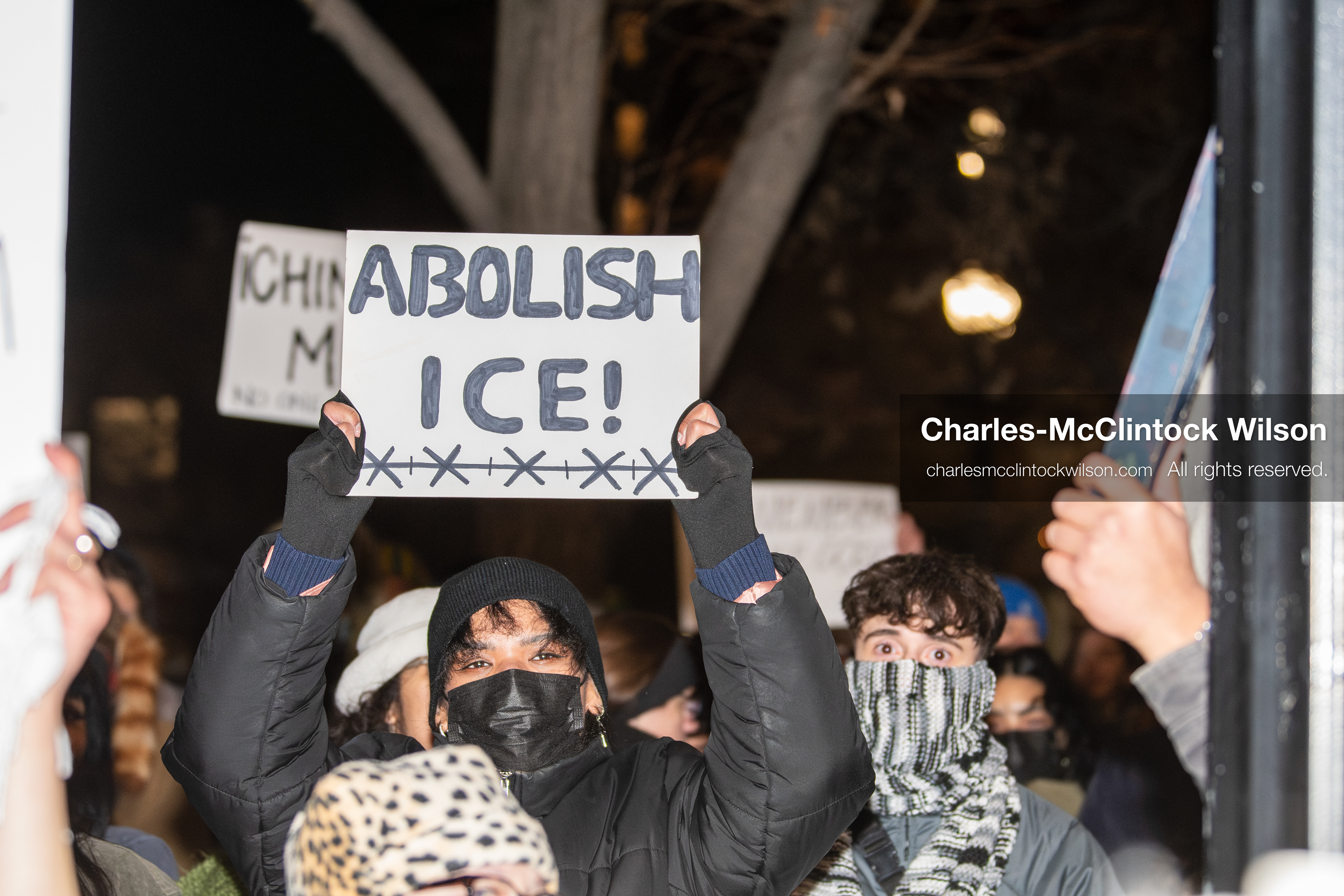 January 8, 2026, Salt Lake City, Utah, USA: A demonstrator holds a sign during an anti ICE protest at Pioneer Park in Salt Lake City Utah on Jan 8 2026. The rally followed the death of Renee Nicole Good a Minneapolis woman who was fatally shot during an encounter with immigration authorities and drew hundreds calling for accountability and changes to enforcement practices. (Credit Image: © Charles-McClintock Wilson/ZUMA Press Wire)