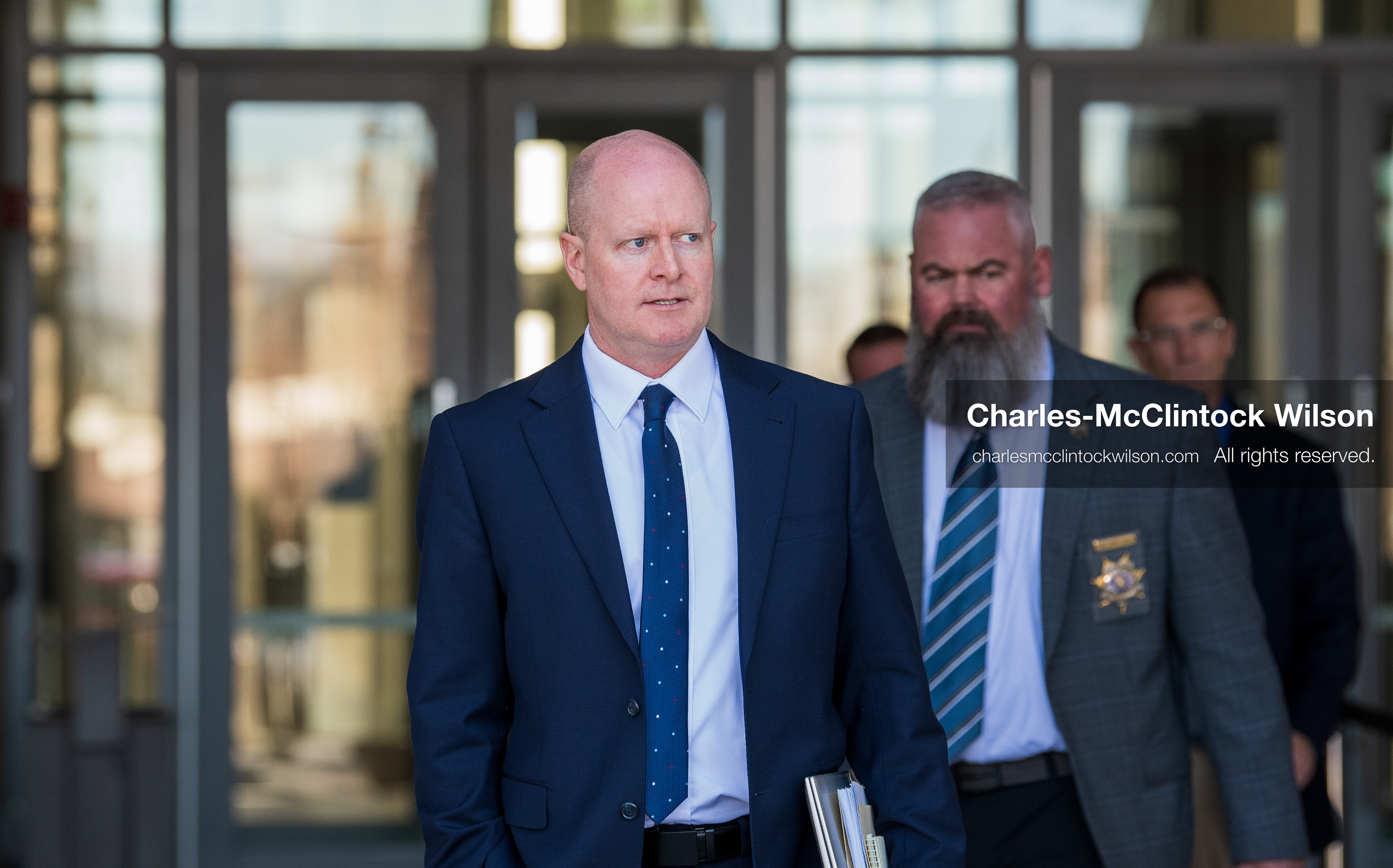 March 13, 2026, Provo, Utah, USA: Deputy Utah County Attorney CHAD GRUNANDER leaves the Fourth District Court in Provo, Utah, on March 13, 2026, following a hearing on media access in the Tyler Robinson case involving the death of American political activist Charlie Kirk. (Credit Image: © Charles-McClintock Wilson/ZUMA Press Wire)