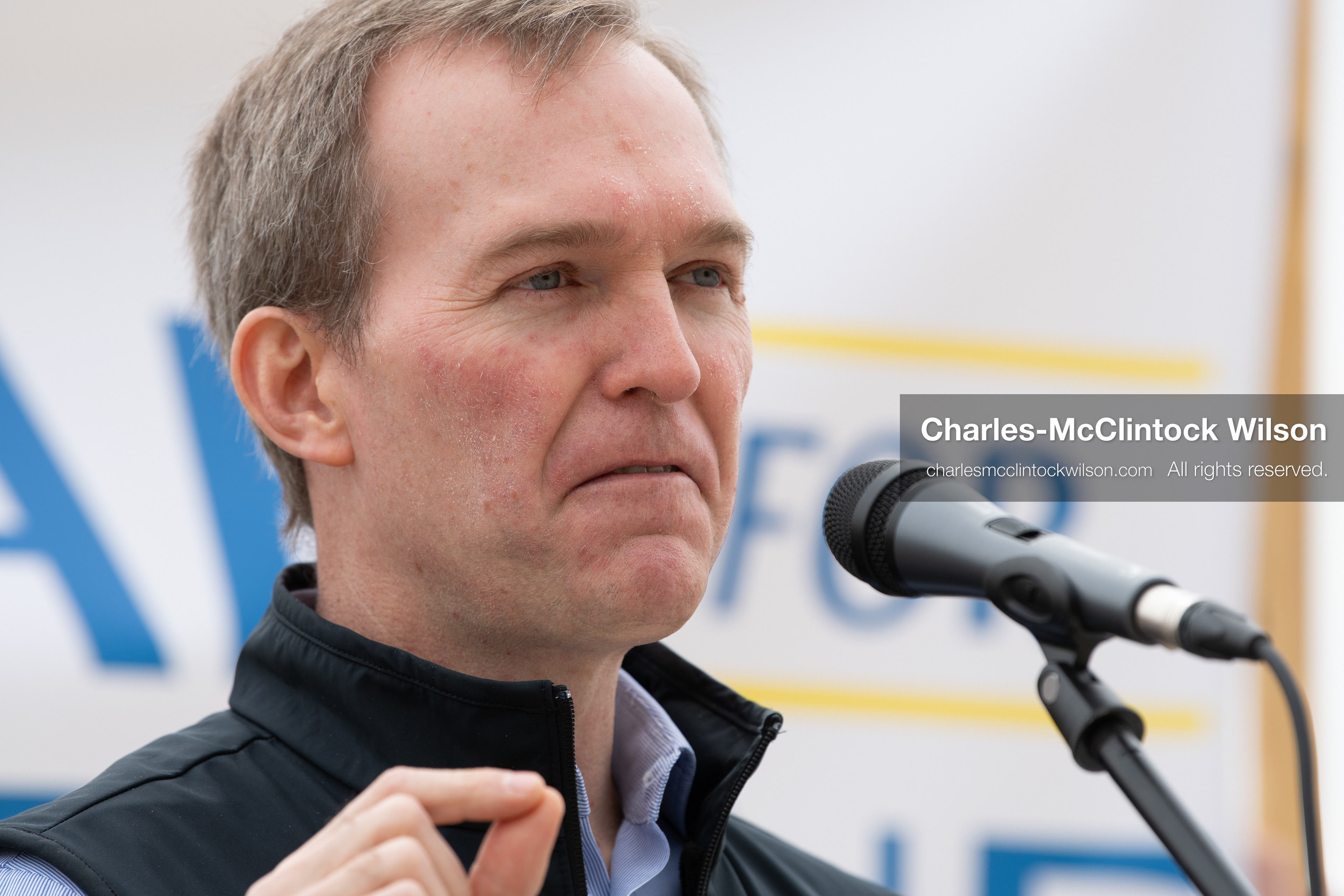  February 28, 2026, Salt Lake City, Utah, USA: Former U.S. Rep BEN MCADAMS, a Democrat from Utah and a 2026 congressional candidate, speaks during the Stand With Ukraine rally at the Utah State Capitol. The event marked the four year anniversary of the full scale Russian invasion of Ukraine and drew community members showing support for Ukrainians and local humanitarian efforts. (Credit Image: © Charles McClintock Wilson/ZUMA Press Wire)