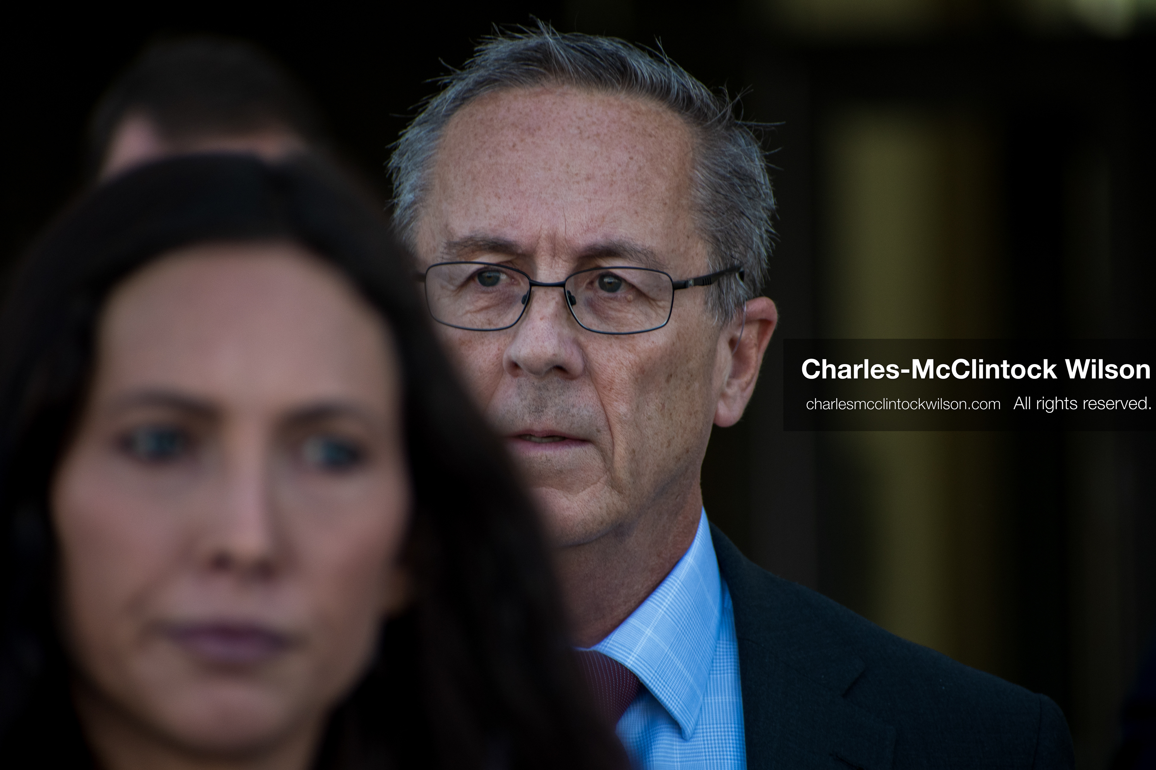 SEPTEMBER 29, 2025 — PROVO, UTAH, USA: Utah County Attorney Jeffrey Gray, center, walks with colleagues outside the Utah County Court ahead of a waiver hearing for Tyler Robinson. Robinson, charged with aggravated murder in the September 10 shooting death of conservative activist Charlie Kirk at Utah Valley University, appeared virtually for the proceedings. (Credit Image: © Charles‑McClintock Wilson / ZUMA Press Wire)