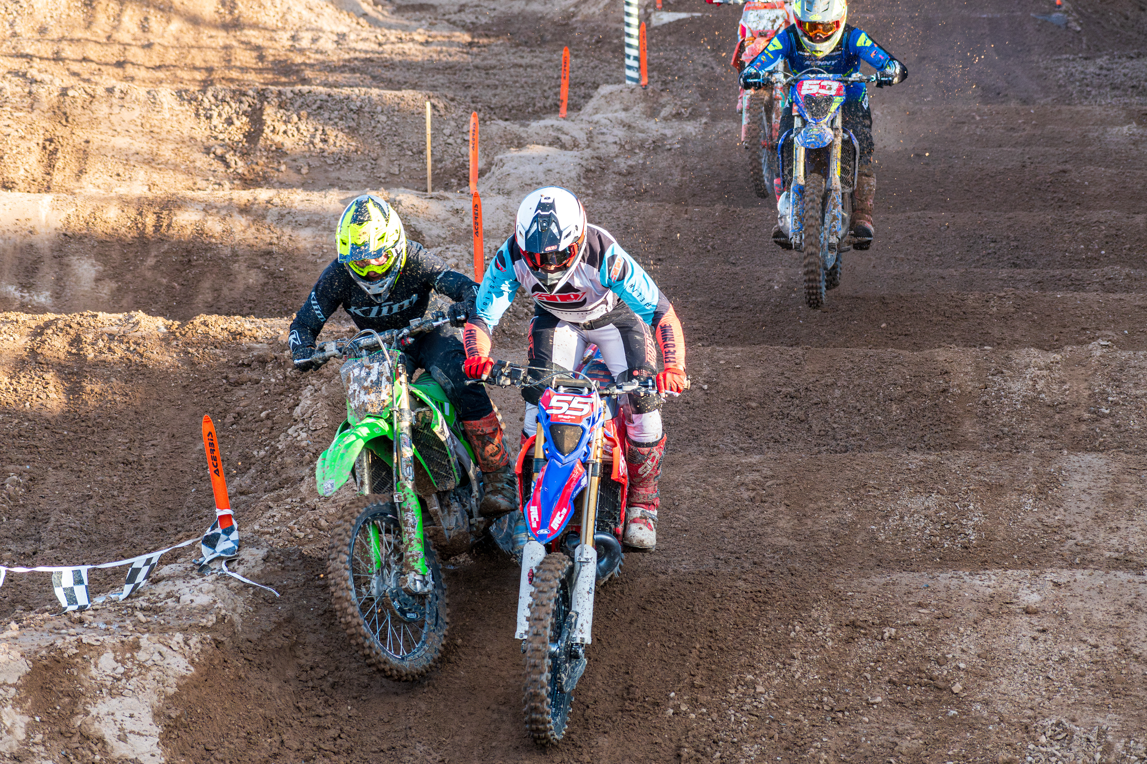 Nephi, Utah – June 28, 2025: A motocross rider competes during the Juab Xtreme Racing event at Juab County Fairgrounds.