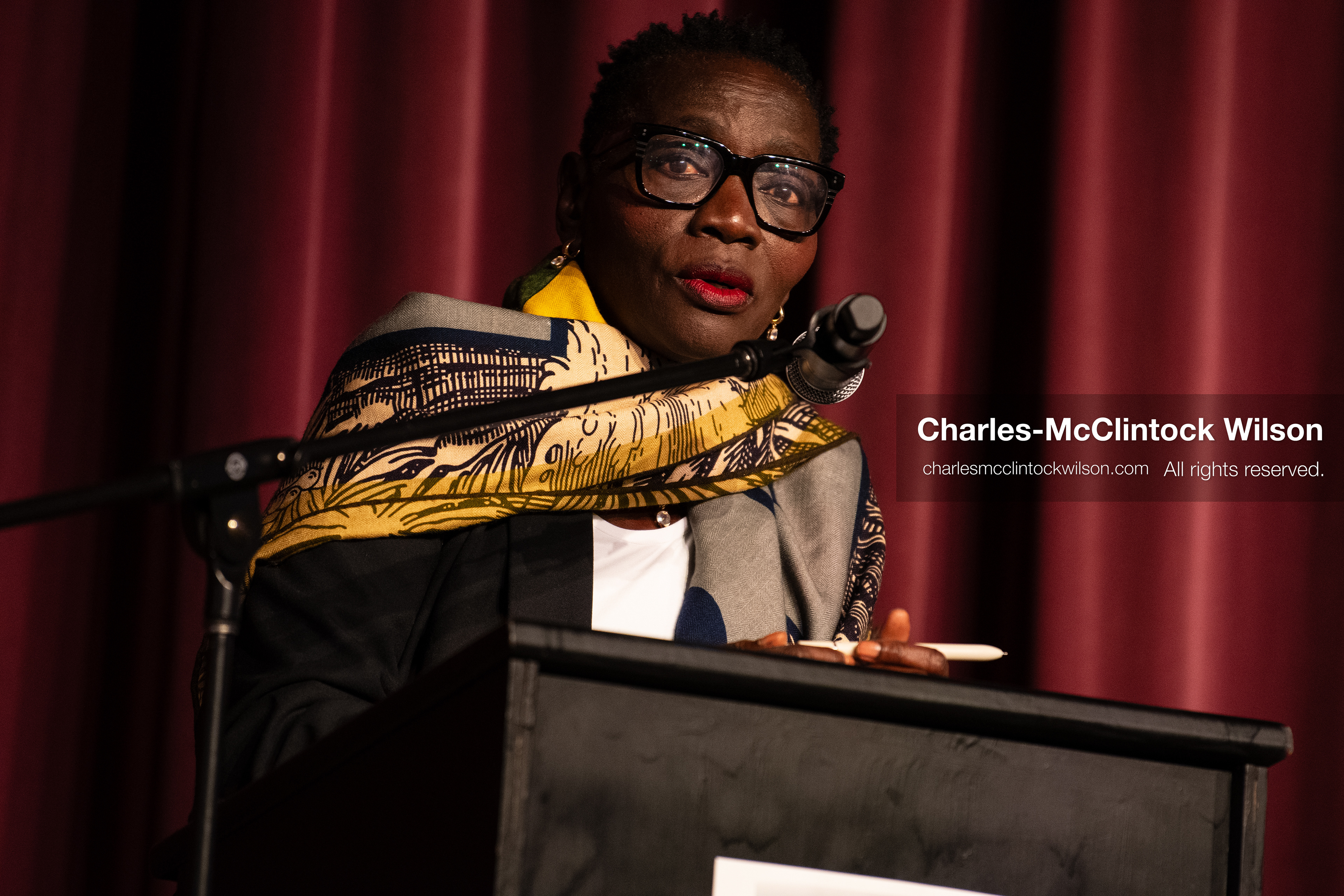 June 24, 2026, Salt Lake City, Utah, USA: Dr. AUMA OBAMA, founder of the Sauti Kuu Foundation and sister of former US president Barack Obama, speaks to attendees during the ''You(th) Matter'' community event at Glendale Middle School in Salt Lake City, Utah. (Credit Image: © Charles-McClintock Wilson/ZUMA Press Wire)