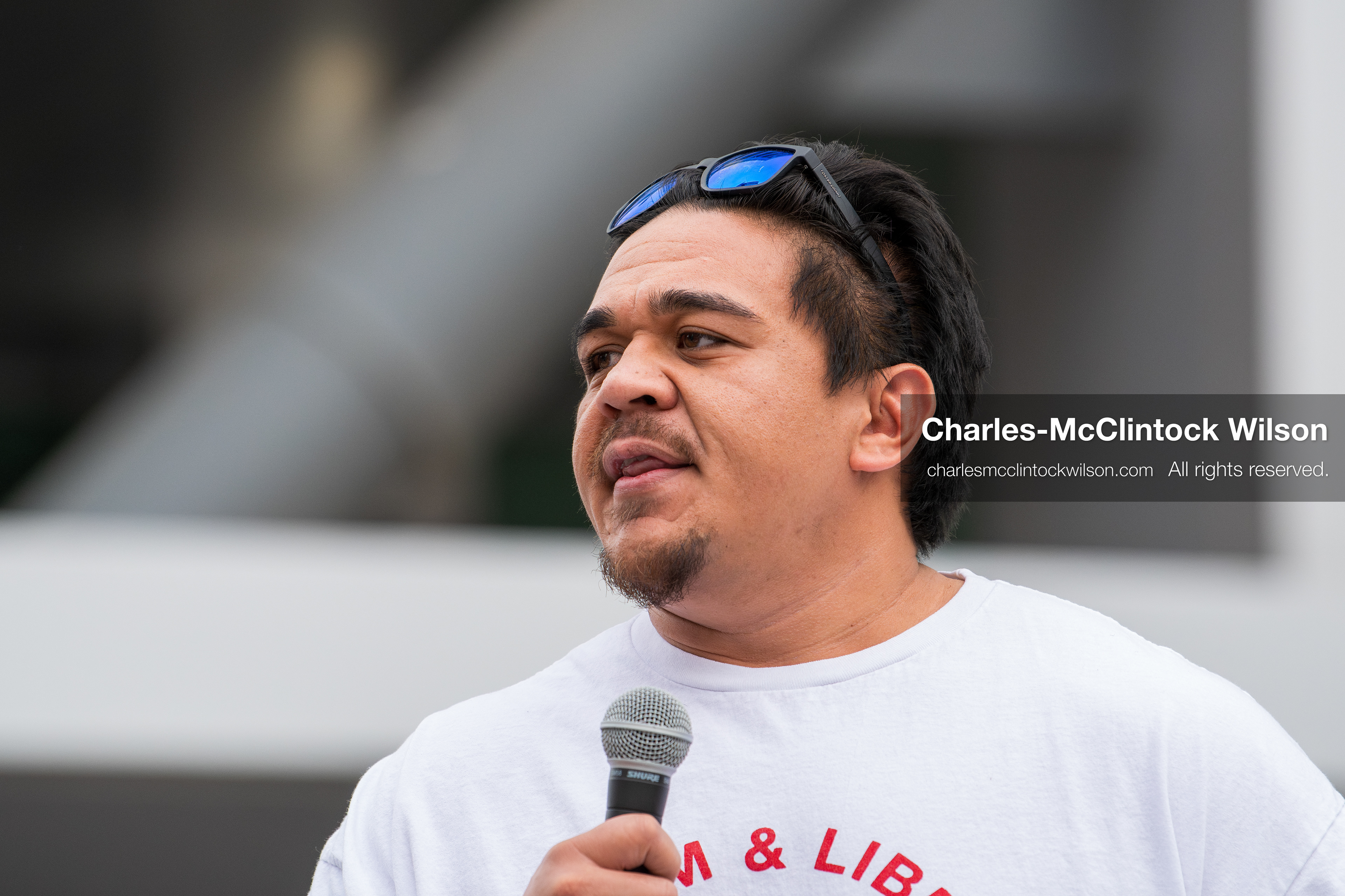 January 3, 2026, Salt Lake City, Utah, USA: A speaker addresses demonstrators during a protest against US military action in Venezuela outside the Wallace Federal Building in Salt Lake City, Utah. The protest was part of a nationwide mobilization opposing airstrikes and foreign intervention. (Credit Image: (c) Charles‑McClintock Wilson/ZUMA Press Wire)