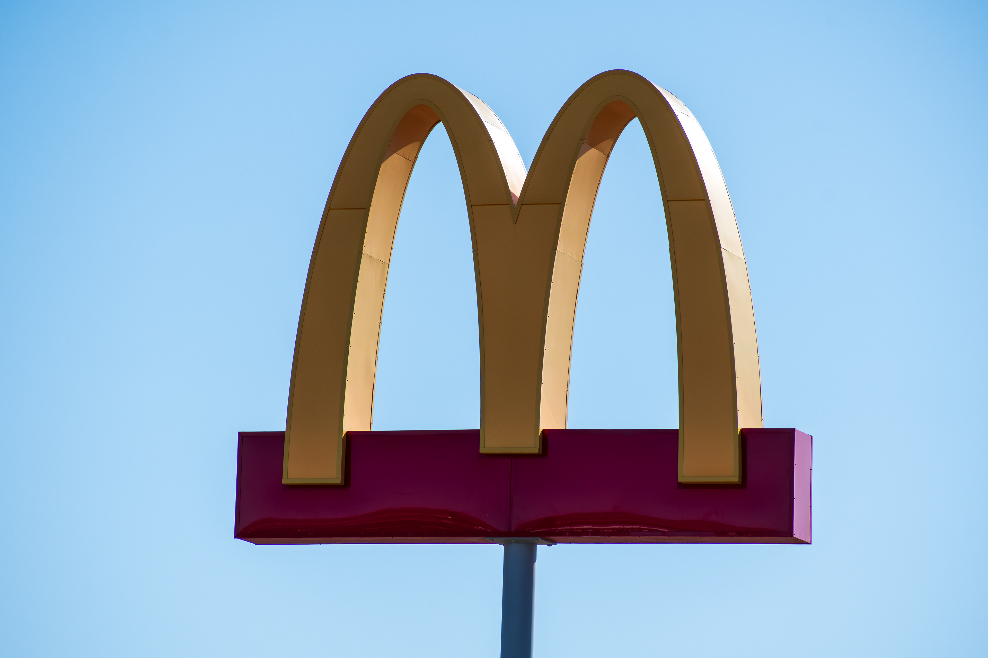 A McDonald's restaurant is seen on May 4, 2025, in St. George, Utah, US. The McDonald's brothers opened their first McDonald's restaurant on May 15, 1940, in San Bernardino, California.