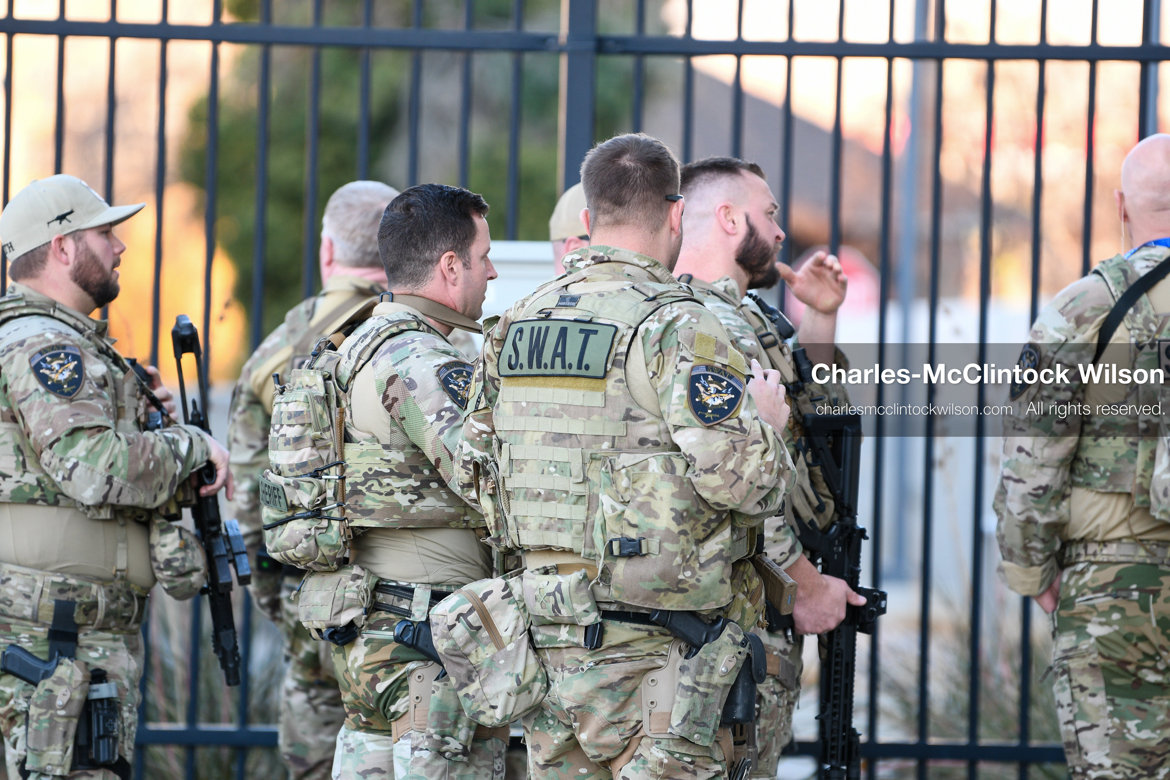 PROVO, UTAH, USA – DECEMBER 11, 2025: A SWAT team arrives outside the Fourth District Court in Provo ahead of the first in‑person court appearance of Tyler Robinson in the Charlie Kirk murder case. (Credit Image: © Charles‑McClintock Wilson/ZUMA Press Wire)