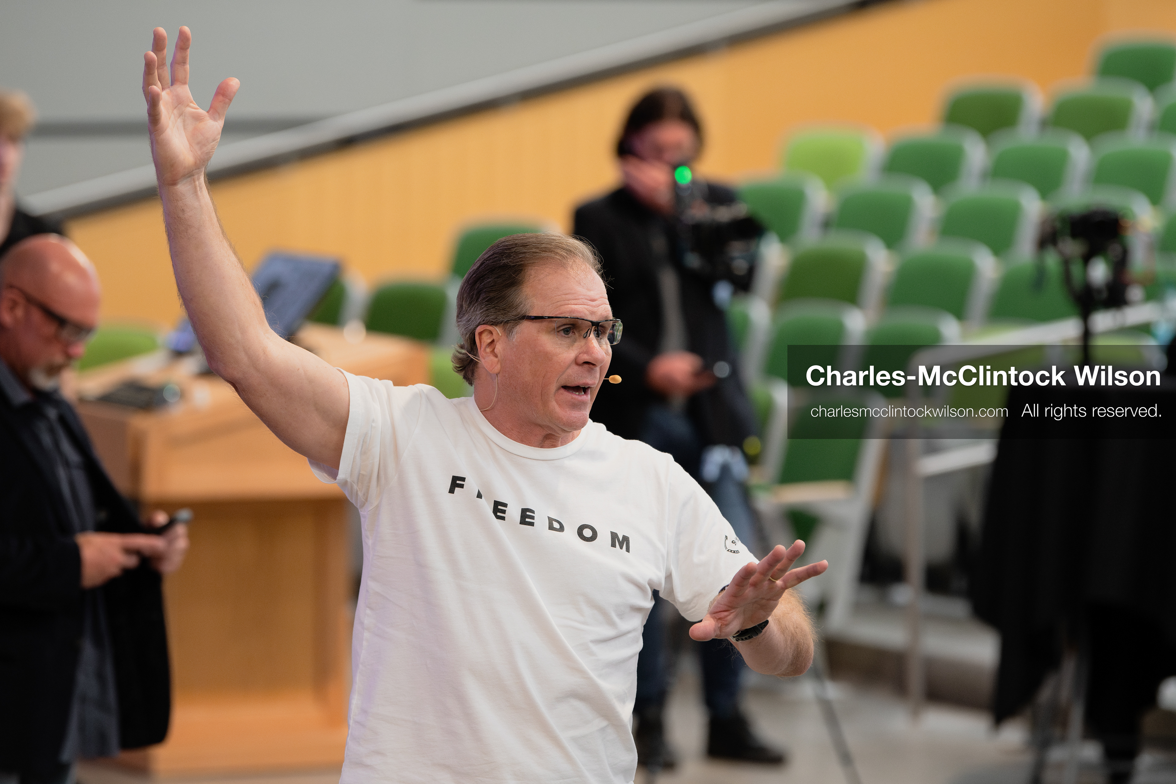 March 26, 2026, Orem, Utah, USA: US author, Christian apologist, and founder of http://CrossExamined.org Frank Turek speaks during a stop on his “Change My Mind” College Tour at Utah Valley University in Orem, Utah. The event, hosted by Ratio Christi, included discussions on faith, philosophy, and the problem of evil. (Credit Image: © Charles-McClintock Wilson/ZUMA Press Wire)