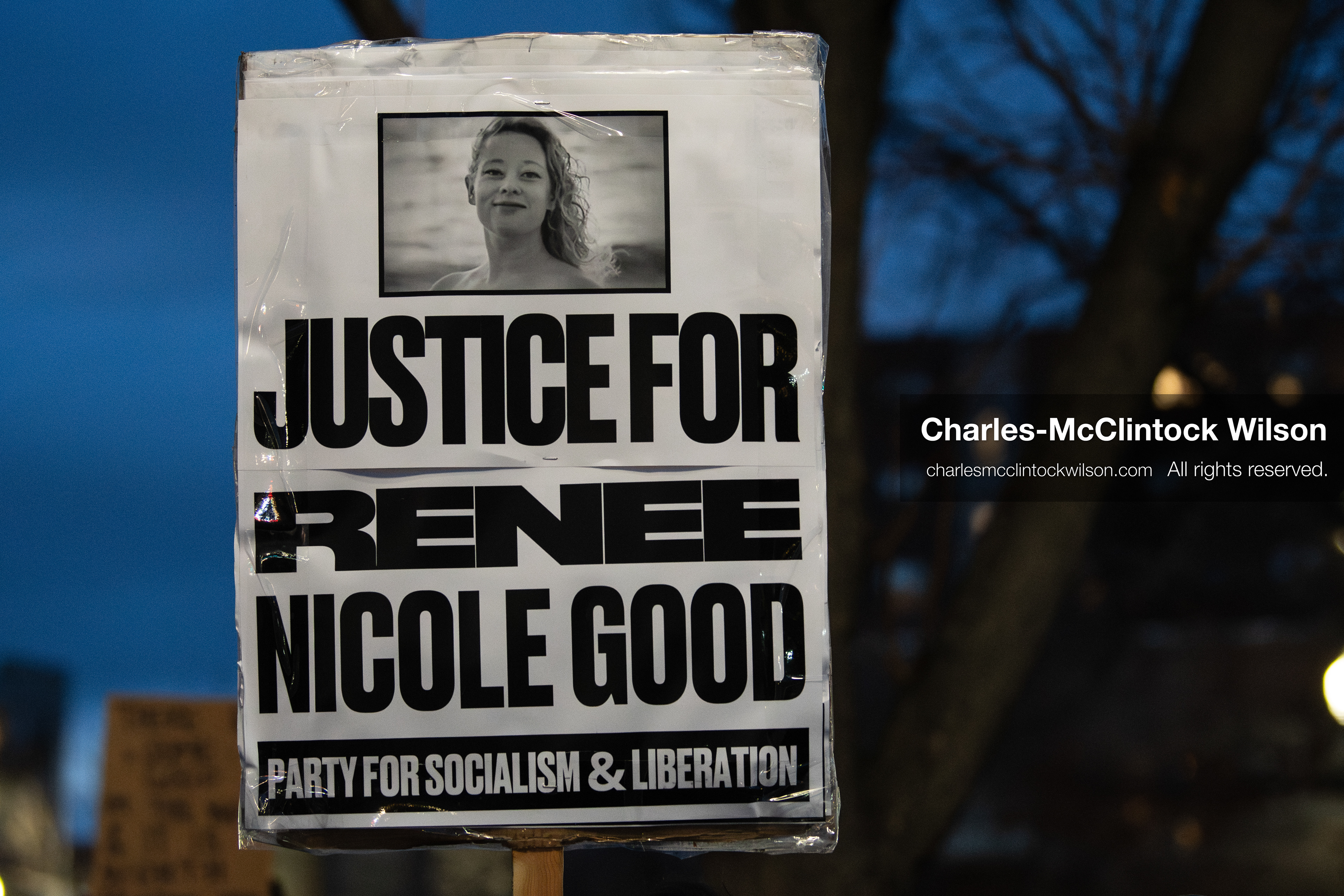 January 8, 2026, Salt Lake City, Utah, USA: A demonstrator holds a sign during an anti ICE protest at Pioneer Park in Salt Lake City Utah on Jan 8 2026. The rally followed the death of Renee Nicole Good a Minneapolis woman who was fatally shot during an encounter with immigration authorities and drew hundreds calling for accountability and changes to enforcement practices. (Credit Image: © Charles-McClintock Wilson/ZUMA Press Wire)