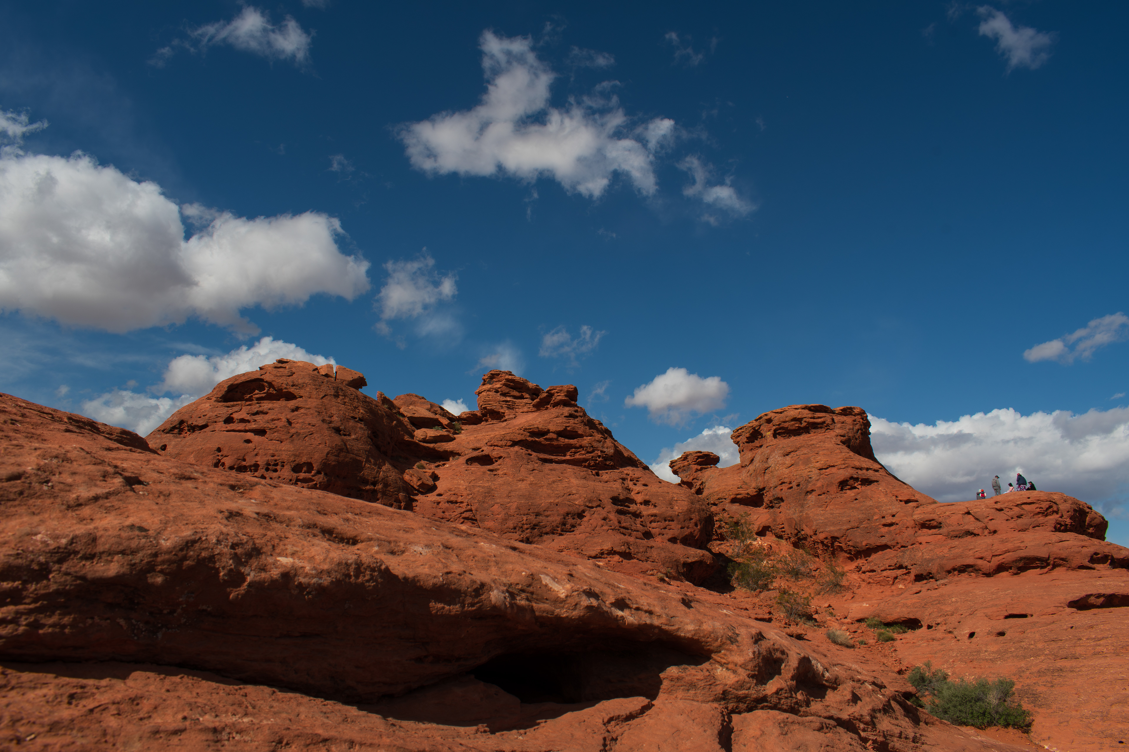 ST. GEORGE, UTAH, USA – MAY 5, 2025: Natural sandstone formations and arid terrain at Pioneer Park, a scenic public space in St. George, Utah, known for its red rock landscapes and hiking trails.