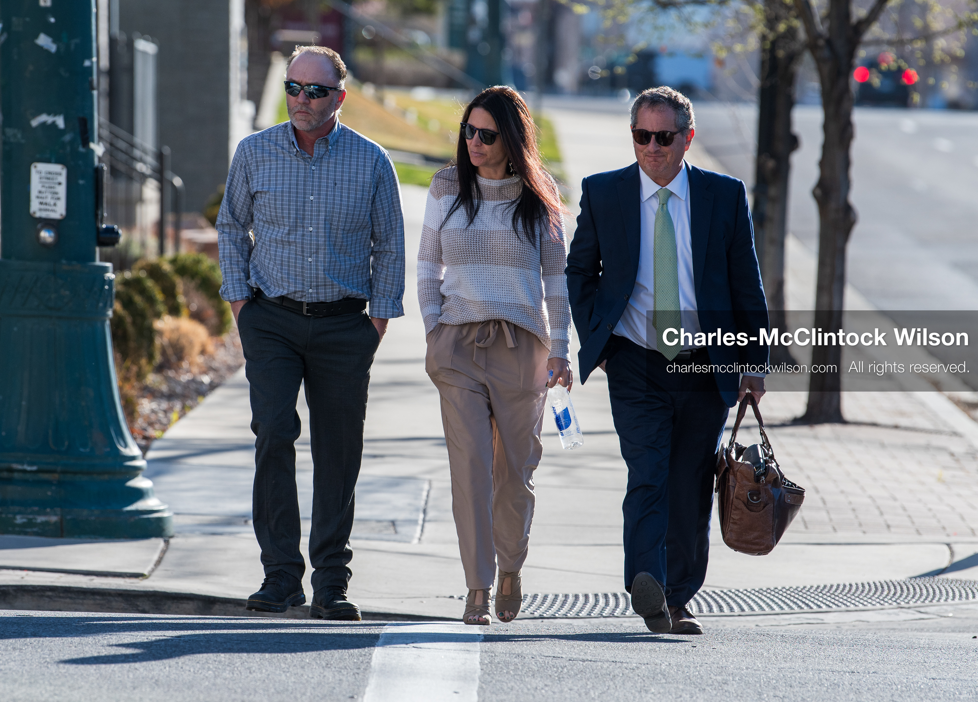 March 13, 2026, Provo, Utah, USA: Matt and Amber Robinson, parents of Tyler Robinson, arrive at the Fourth District Court in Provo, Utah, with defense attorney Richard G. Novak on March 13, 2026, for a hearing on media access in the case involving the death of Charlie Kirk. (Credit Image: © Charles-McClintock Wilson/ZUMA Press Wire)
