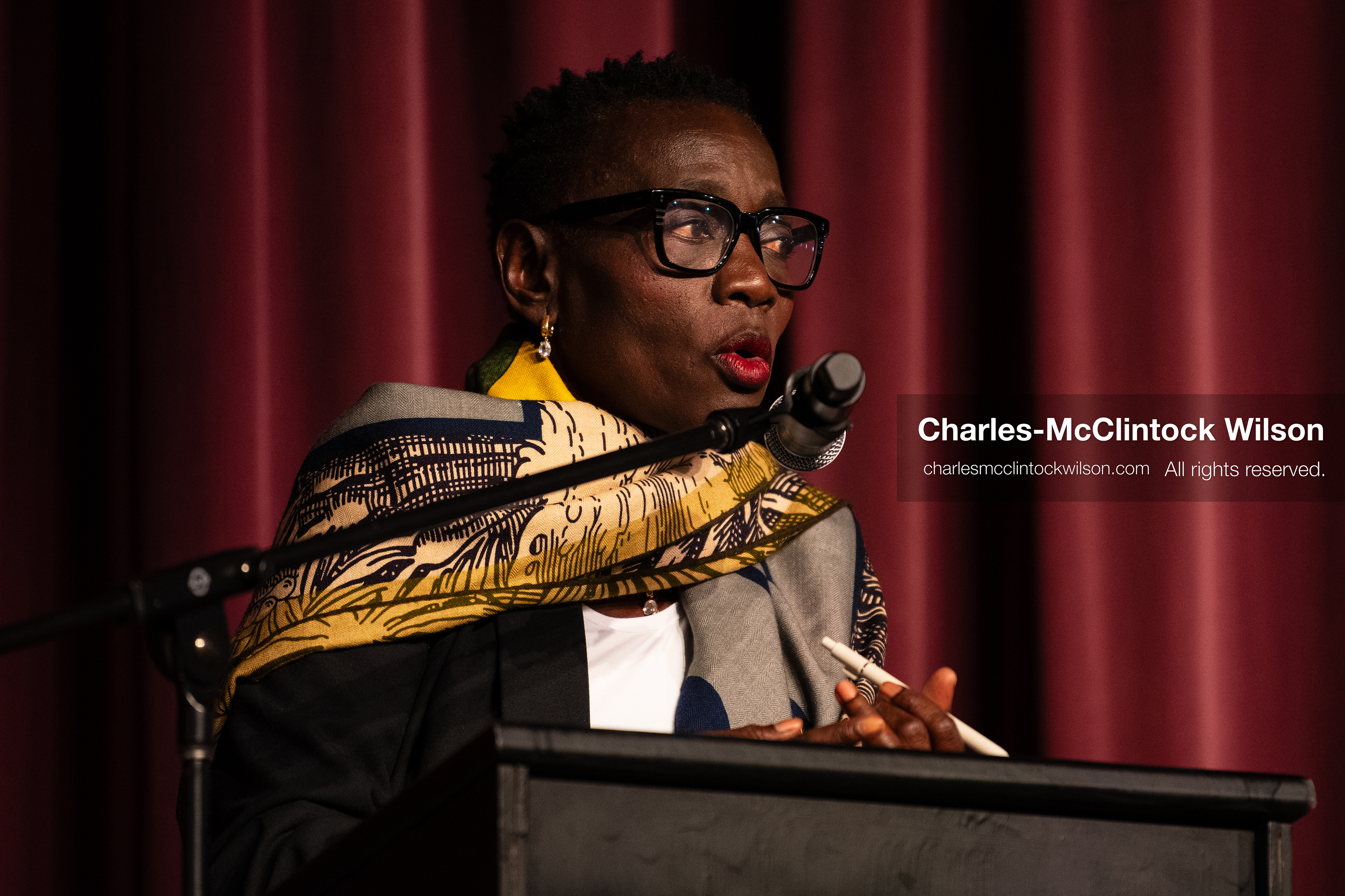 June 24, 2026, Salt Lake City, Utah, USA: Dr. AUMA OBAMA, founder of the Sauti Kuu Foundation and sister of former US president Barack Obama, speaks to attendees during the ''You(th) Matter'' community event at Glendale Middle School in Salt Lake City, Utah. (Credit Image: © Charles-McClintock Wilson/ZUMA Press Wire)