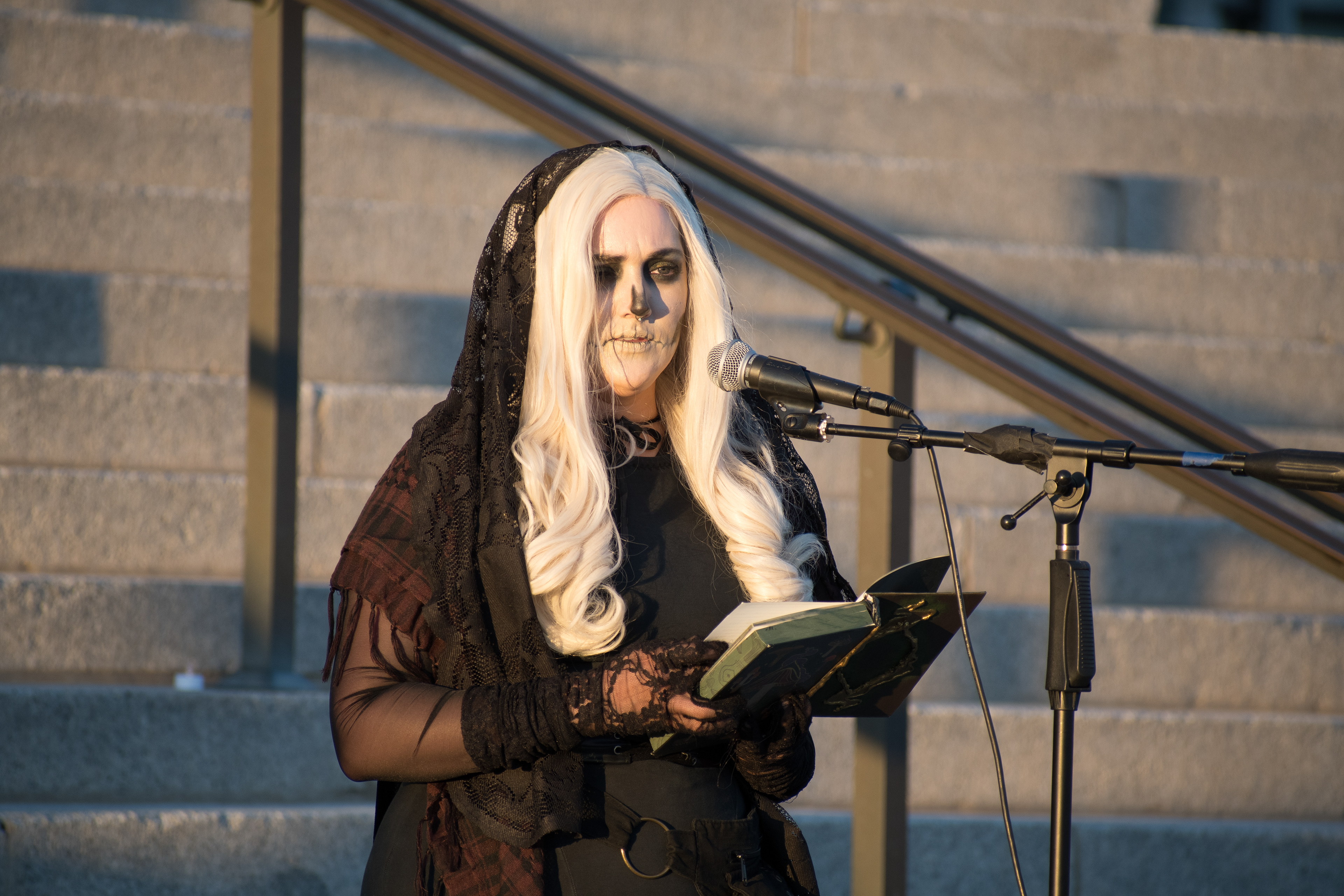October 10, 2025, Salt Lake City, Utah, USA: A speaker addresses attendees during the Free Palestine Rally organized in front of the Utah State Capitol. (Credit Image: © Charles-McClintock Wilson/ZUMA Press Wire)