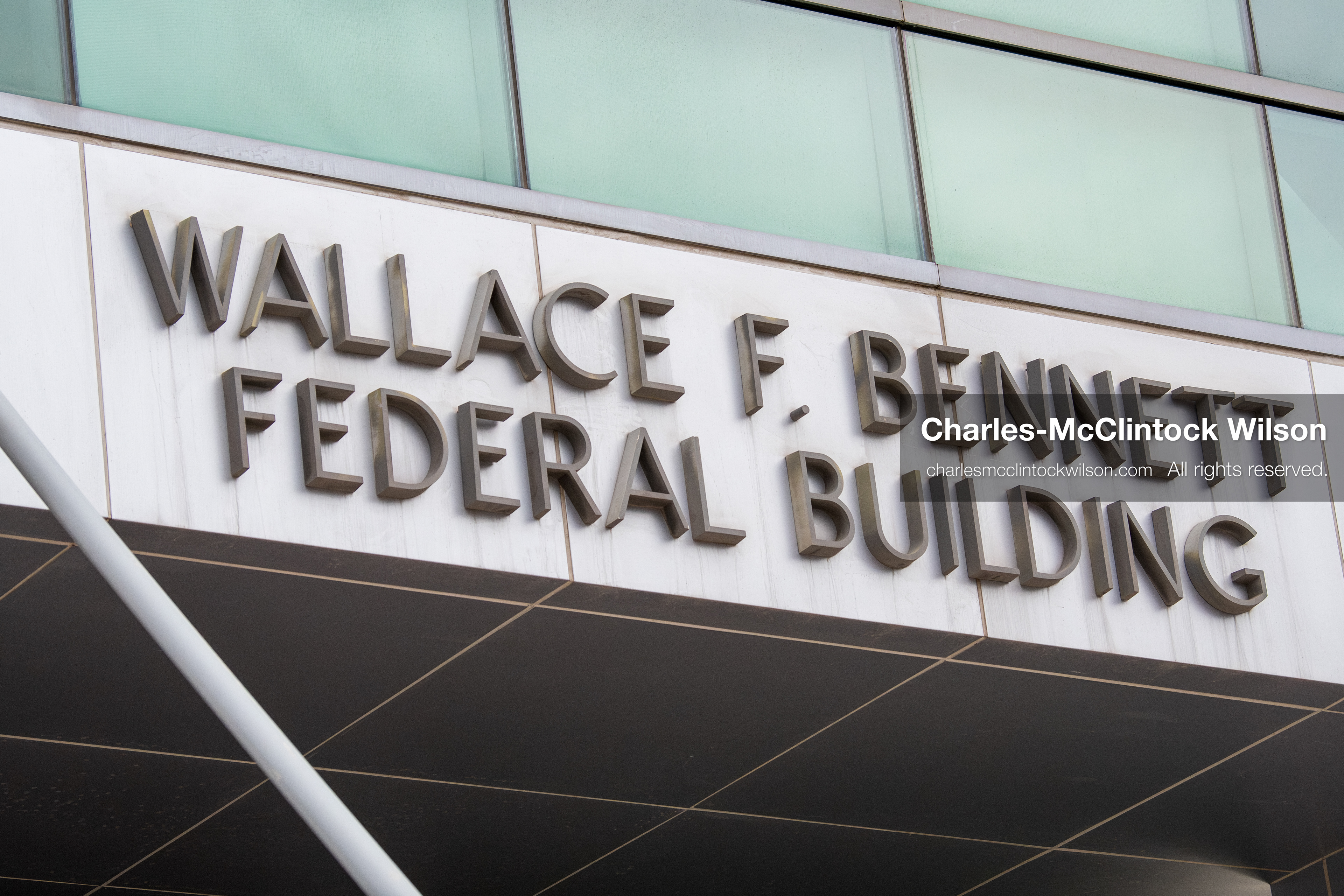 January 3, 2026, Salt Lake City, Utah, USA: The Wallace F. Bennett Federal Building is seen in Salt Lake City, Utah, during a protest against US action in Venezuela. Demonstrators gathered outside the facility as part of a nationwide mobilization responding to recent military developments. (Credit Image: (c) Charles‑McClintock Wilson/ZUMA Press Wire)