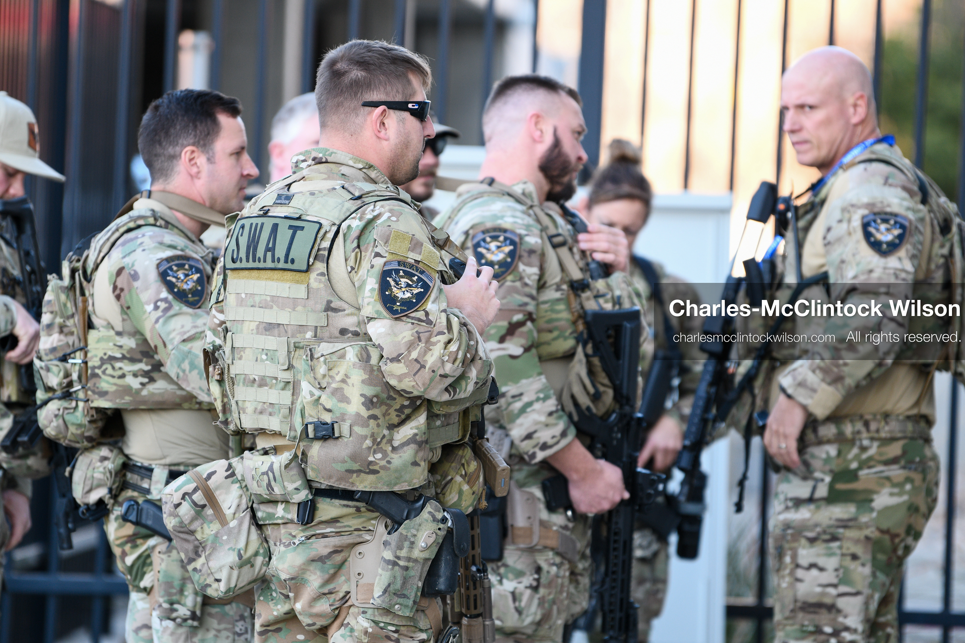 PROVO, UTAH, USA – DECEMBER 11, 2025: A SWAT team arrives outside the Fourth District Court in Provo ahead of the first in‑person court appearance of Tyler Robinson in the Charlie Kirk murder case. (Credit Image: © Charles‑McClintock Wilson/ZUMA Press Wire)