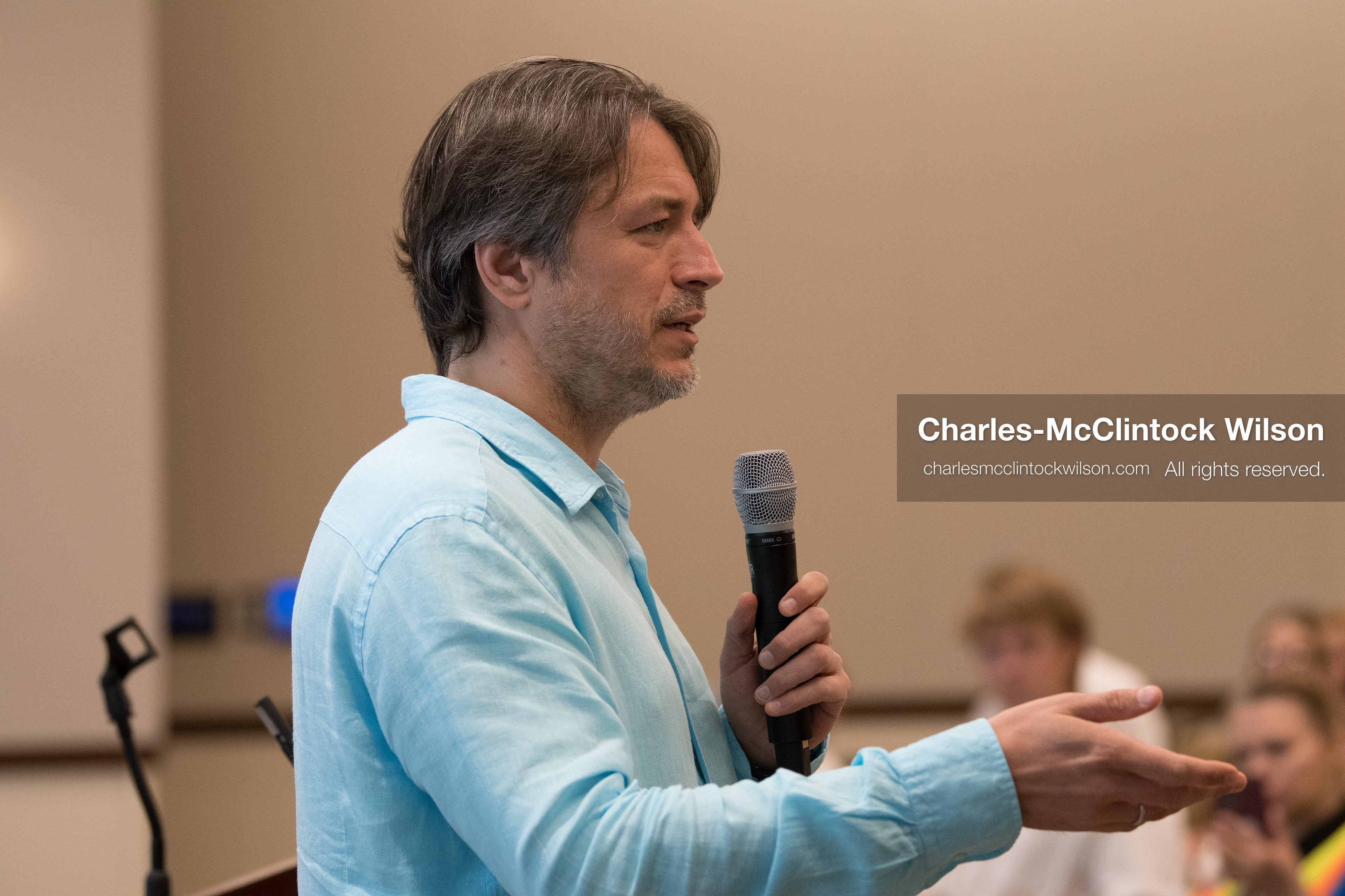  July 23, 2026, Salt Lake City, Utah, USA: Ukrainian activist SERHIY PRYTULA speaks during a community meeting at the Utah State Capitol building in Salt Lake City, Utah, on Thursday, July 23, 2026. The event, titled ''Ukraine in the Fifth Year of the Full-Scale War: An Honest Conversation,'' was hosted by the Prytula Foundation USA to discuss civil defense and ongoing humanitarian aid initiatives. (Credit Image: © Charles-McClintock Wilson/ZUMA Press Wire)