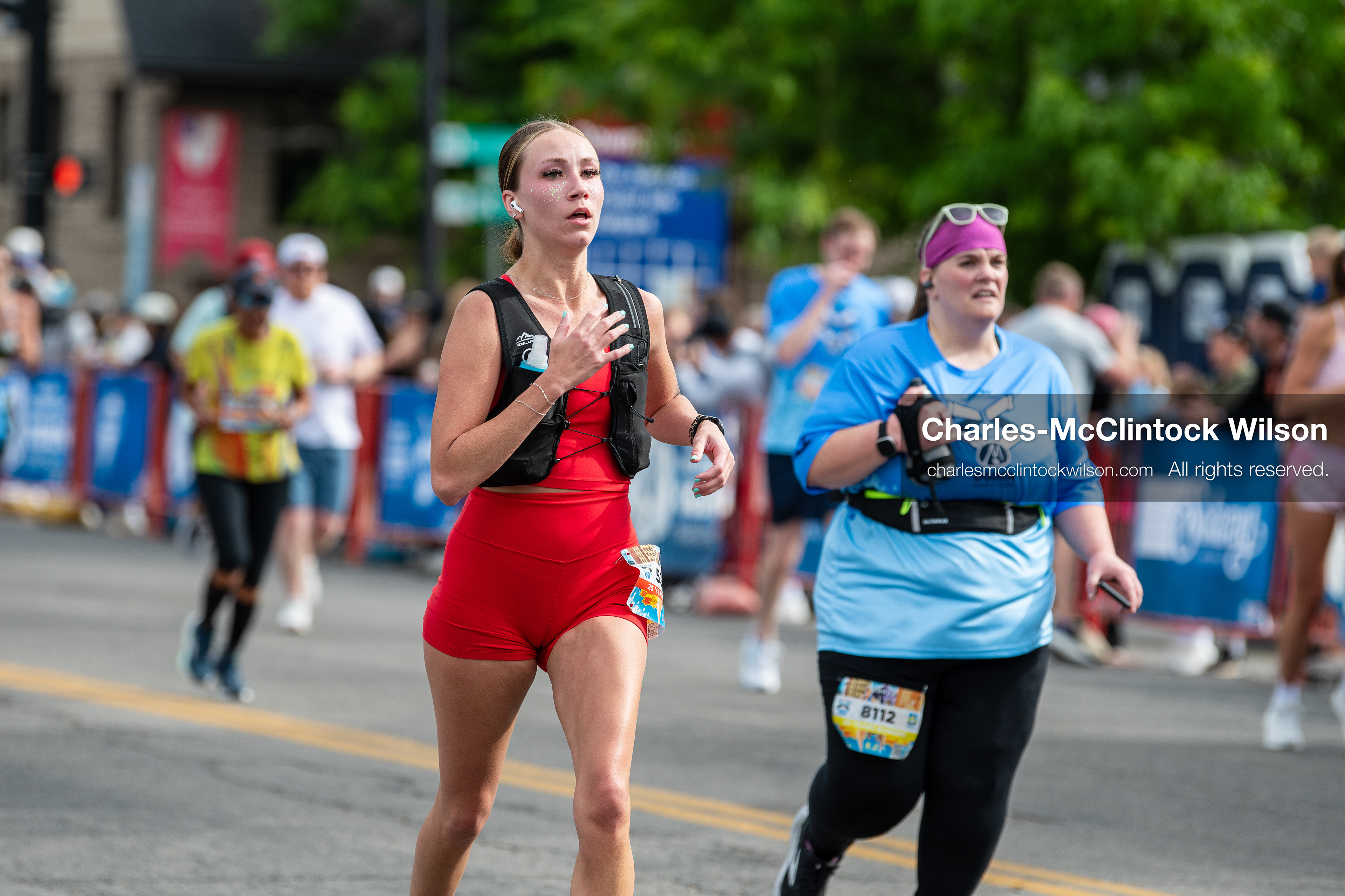 May 16, 2026, Ogden, Utah, USA: Runners make their way along the course during the 25th Annual America First Ogden Marathon in Ogden, Utah, on Saturday, May 16, 2026. The event drew thousands of participants and spectators for the milestone 25th running of the marathon. (Credit Image: © Charles-McClintock Wilson/ZUMA Press Wire)