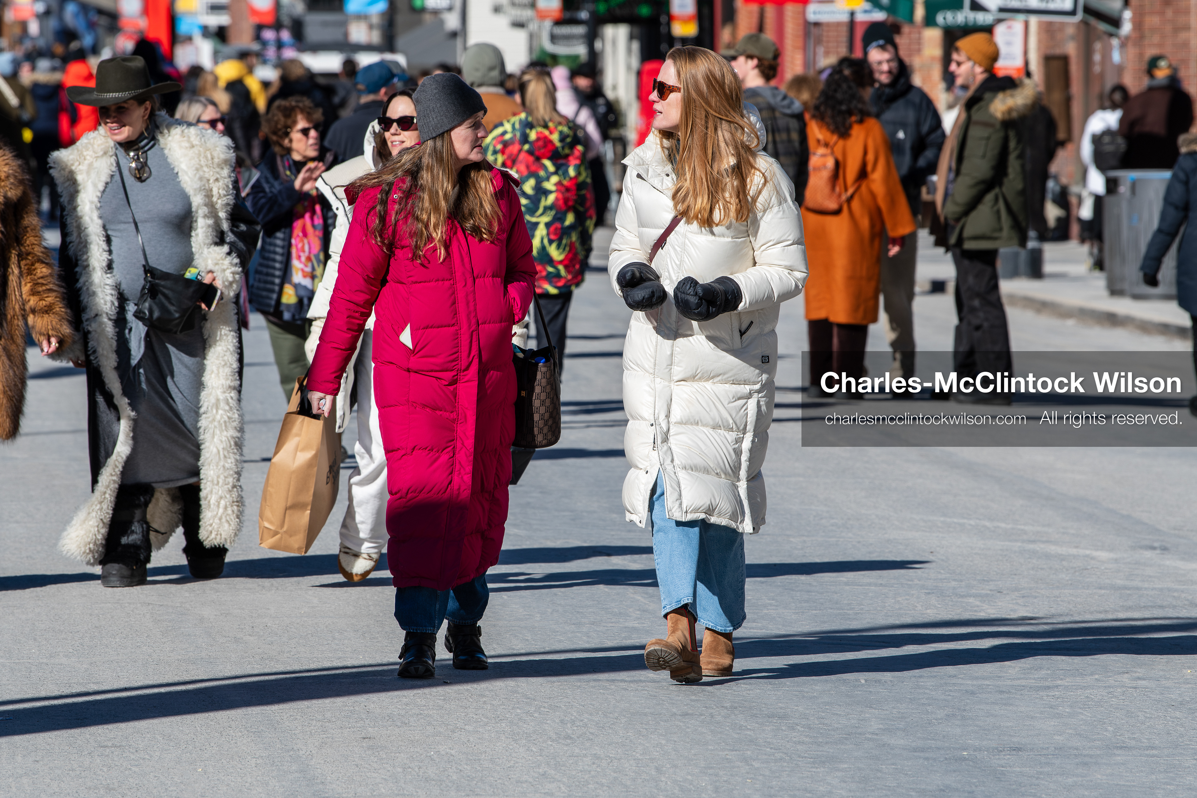  January 26, 2026, Park City, Utah, USA: Pedestrians walk along Main Street during the 2026 Sundance Film Festival in Park City, Utah, on Monday, Jan. 26, 2026. (Credit Image: © Charles McClintock Wilson/ZUMA Press Wire)