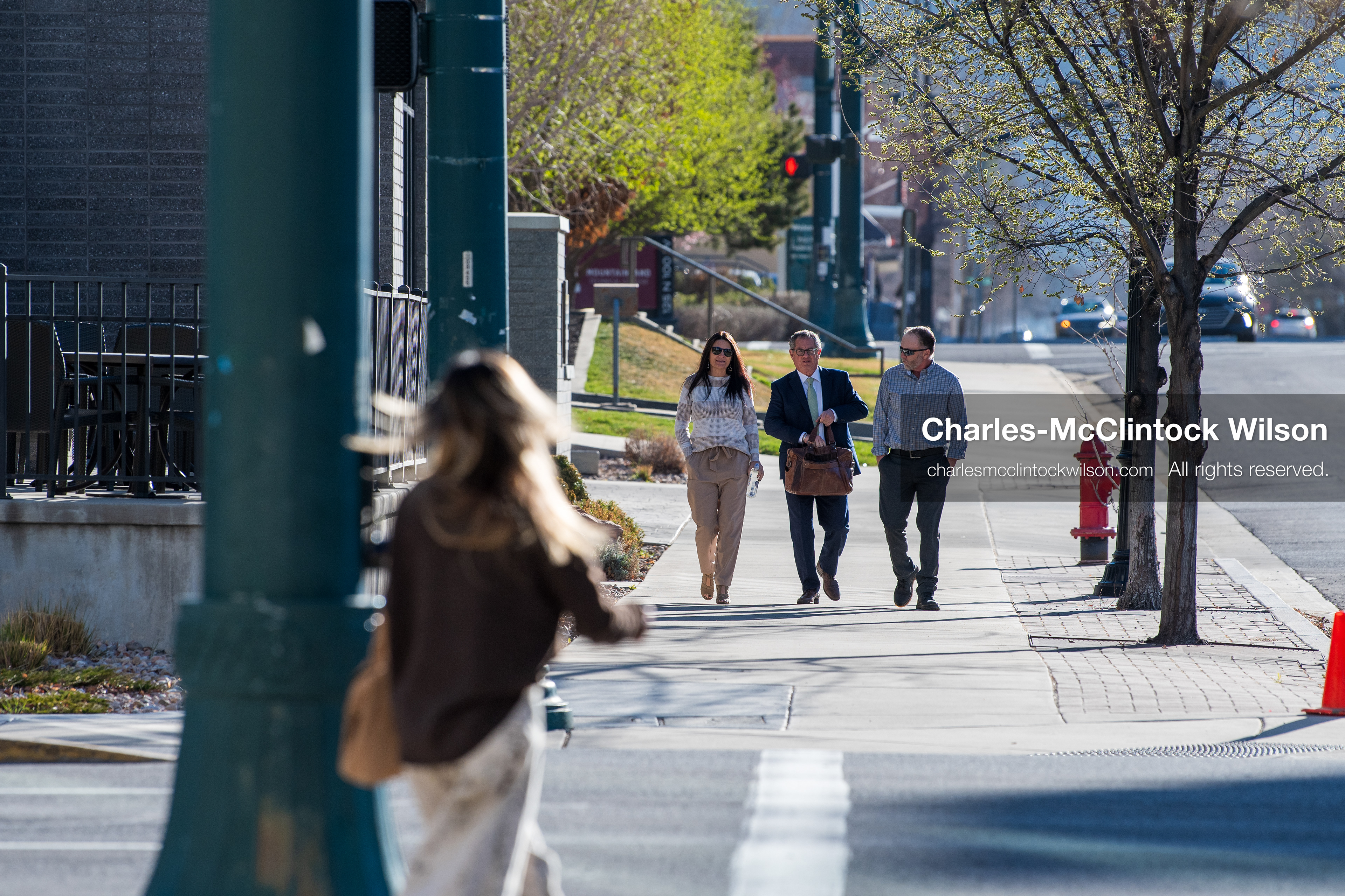March 13, 2026, Provo, Utah, USA: Matt and Amber Robinson, parents of Tyler Robinson, arrive at the Fourth District Court in Provo, Utah, with defense attorney Richard G. Novak on March 13, 2026, for a hearing on media access in the case involving the death of Charlie Kirk. (Credit Image: © Charles-McClintock Wilson/ZUMA Press Wire)