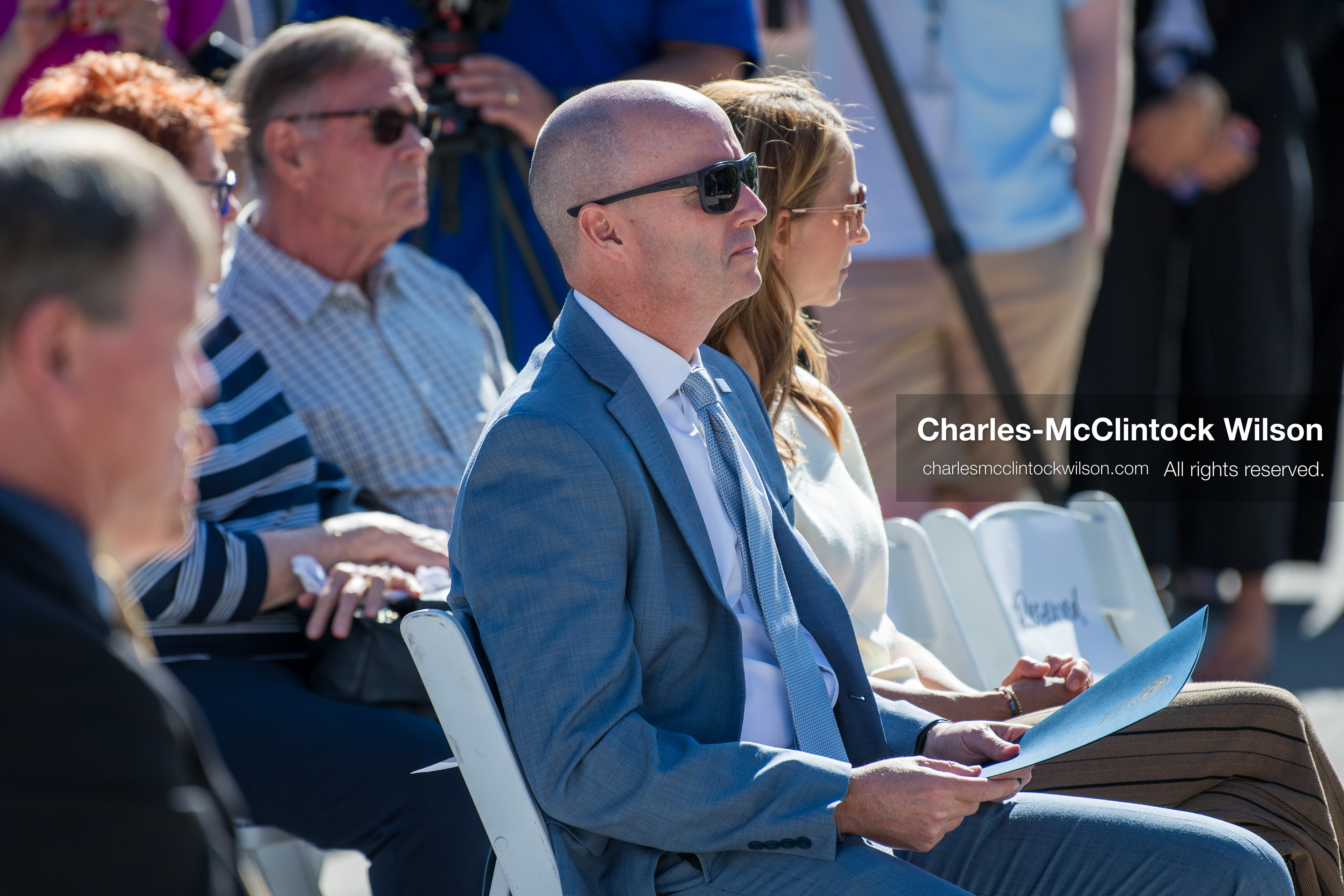 May 28, 2026, Lehi, Utah, USA: Utah Governor SPENCER COX and First Lady ABBY COX attend the opening ceremony for Innovation Park at Holbrook Farms and the Lehi Rippy Literacy Center on May 28, 2026, in Lehi, Utah. (Credit Image: © Charles‑McClintock Wilson/ZUMA Press Wire)