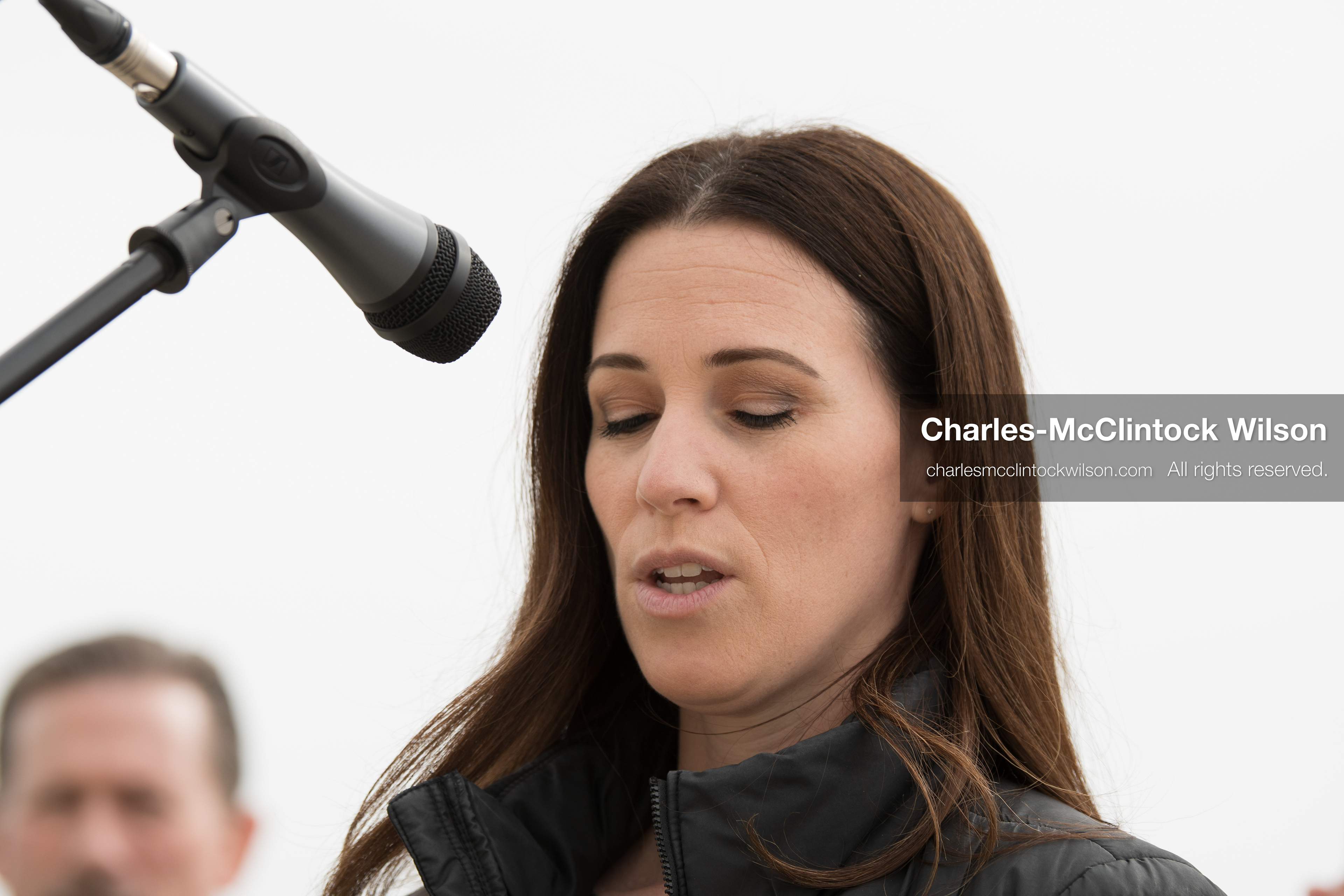 February 28, 2026, Salt Lake City, Utah, USA: STEPHANIE PITCHER, Utah state senator and a Democrat from Utah, speaks during the Stand With Ukraine rally at the Utah State Capitol. The event marked the four year anniversary of the full scale Russian invasion of Ukraine and brought community members together in support of Ukrainians and local humanitarian efforts. (Credit Image: © Charles McClintock Wilson/ZUMA Press Wire)
