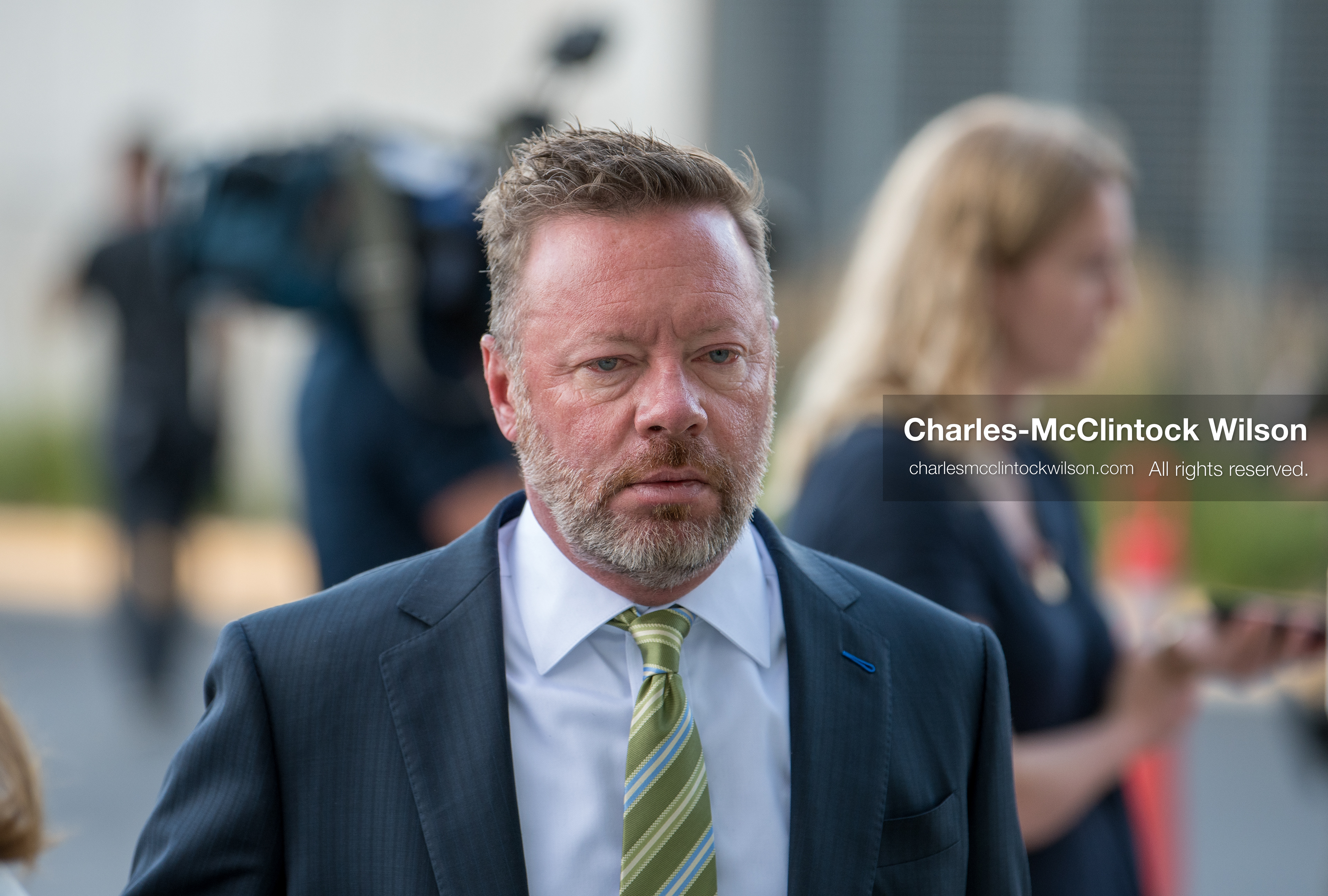 July 6, 2026, Provo, Utah, USA: DAVID REYMANN, a media and First Amendment attorney, arrives at the Fourth District Court in Provo for the preliminary hearing in the Tyler Robinson case. The hearing will determine whether prosecutors have established probable cause for the case to proceed. (Credit Image: © Charles-McClintock Wilson/ZUMA Press Wire)