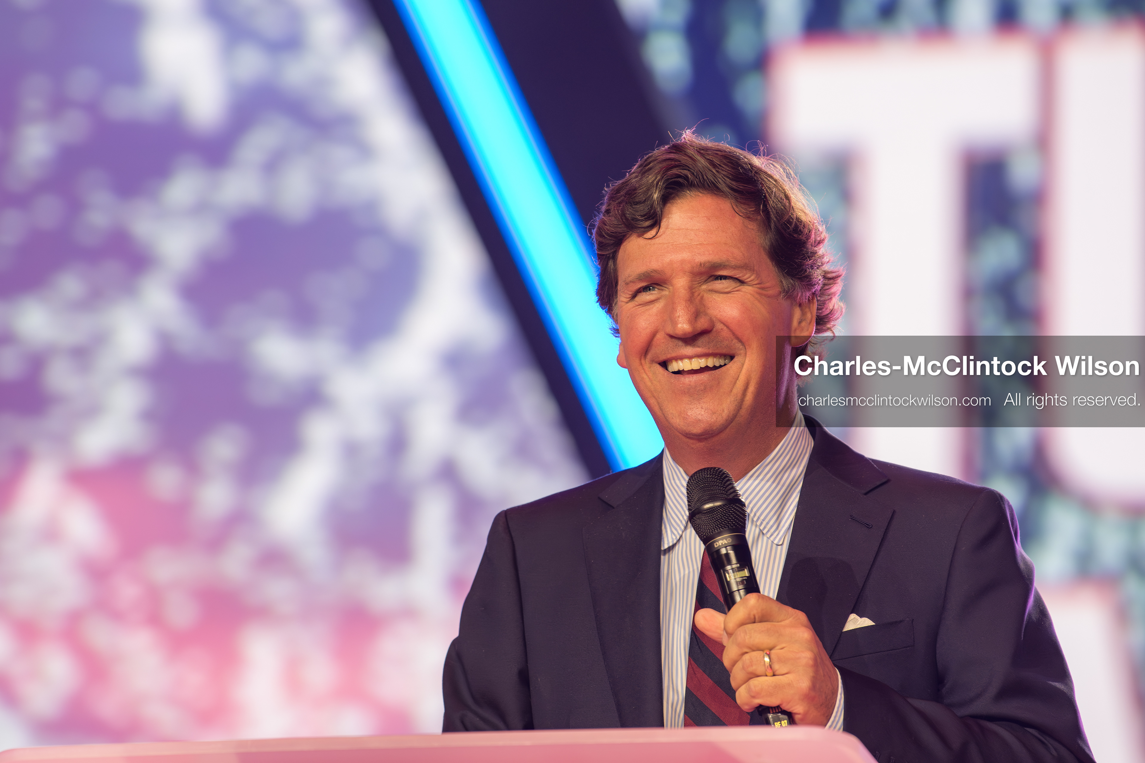 December 18, 2025, Phoenix, Arizona, USA: Tucker Carlson speaks on Day One of Turning Point USA’s AmericaFest 2025 at the Phoenix Convention Center in Phoenix, Arizona.   (Credit Image: © Charles‑McClintock Wilson/ZUMA Press Wire)