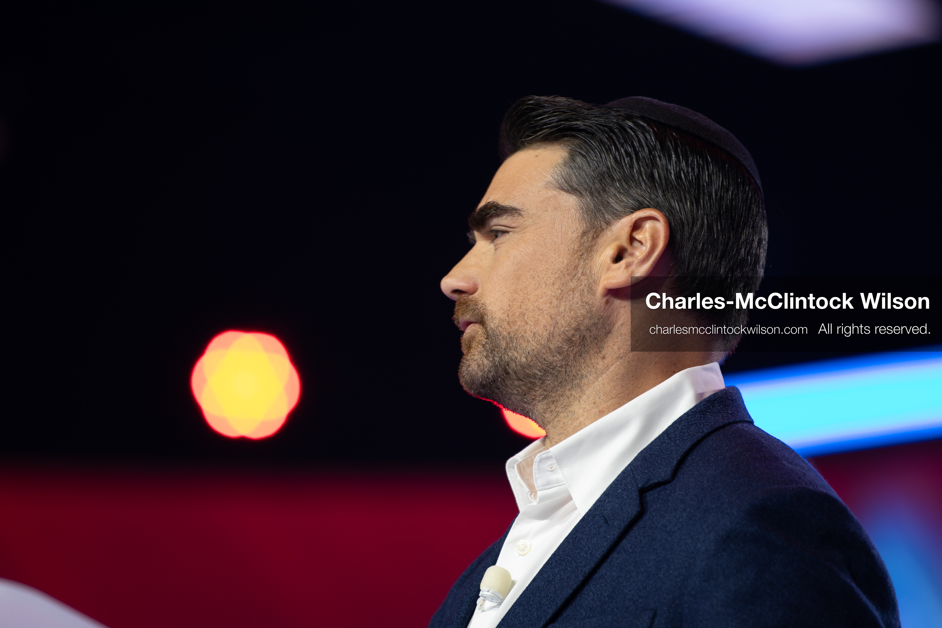 December 18, 2025, Phoenix, Arizona, USA: Ben Shapiro speaks during Day One of Turning Point USA’s AmericaFest 2025 at the Phoenix Convention Center in Phoenix, Arizona.   (Credit Image: © Charles‑McClintock Wilson/ZUMA Press Wire)