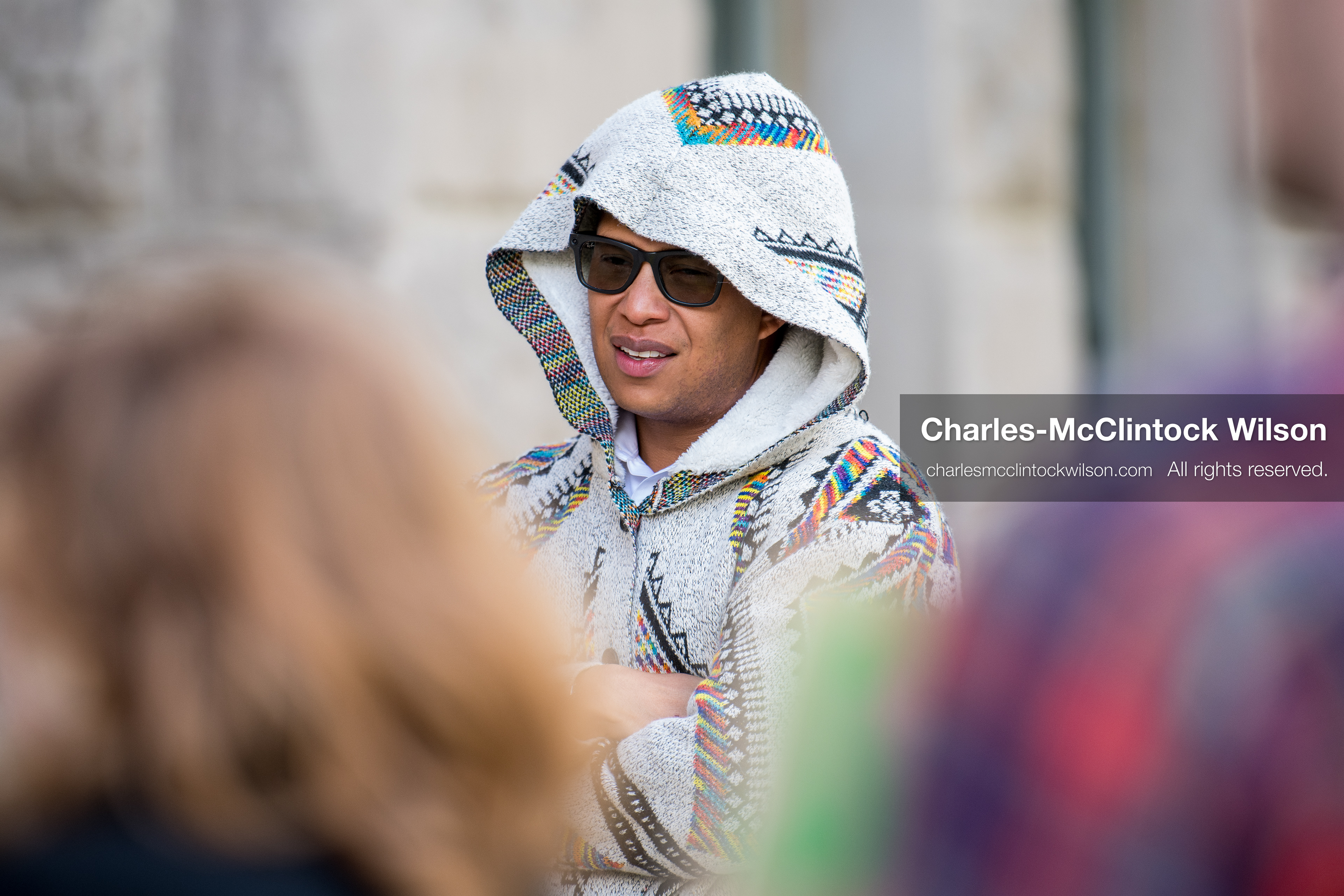 April 22, 2026, Salt Lake City, Utah, USA: A participant stands during an Earth Day event hosted by Sunrise University of Utah at the Salt Lake City and County Building. The gathering brought together students, community members, and speakers to highlight sustainability issues affecting Utah. (Credit Image: © Charles-McClintock Wilson/ZUMA Press Wire)