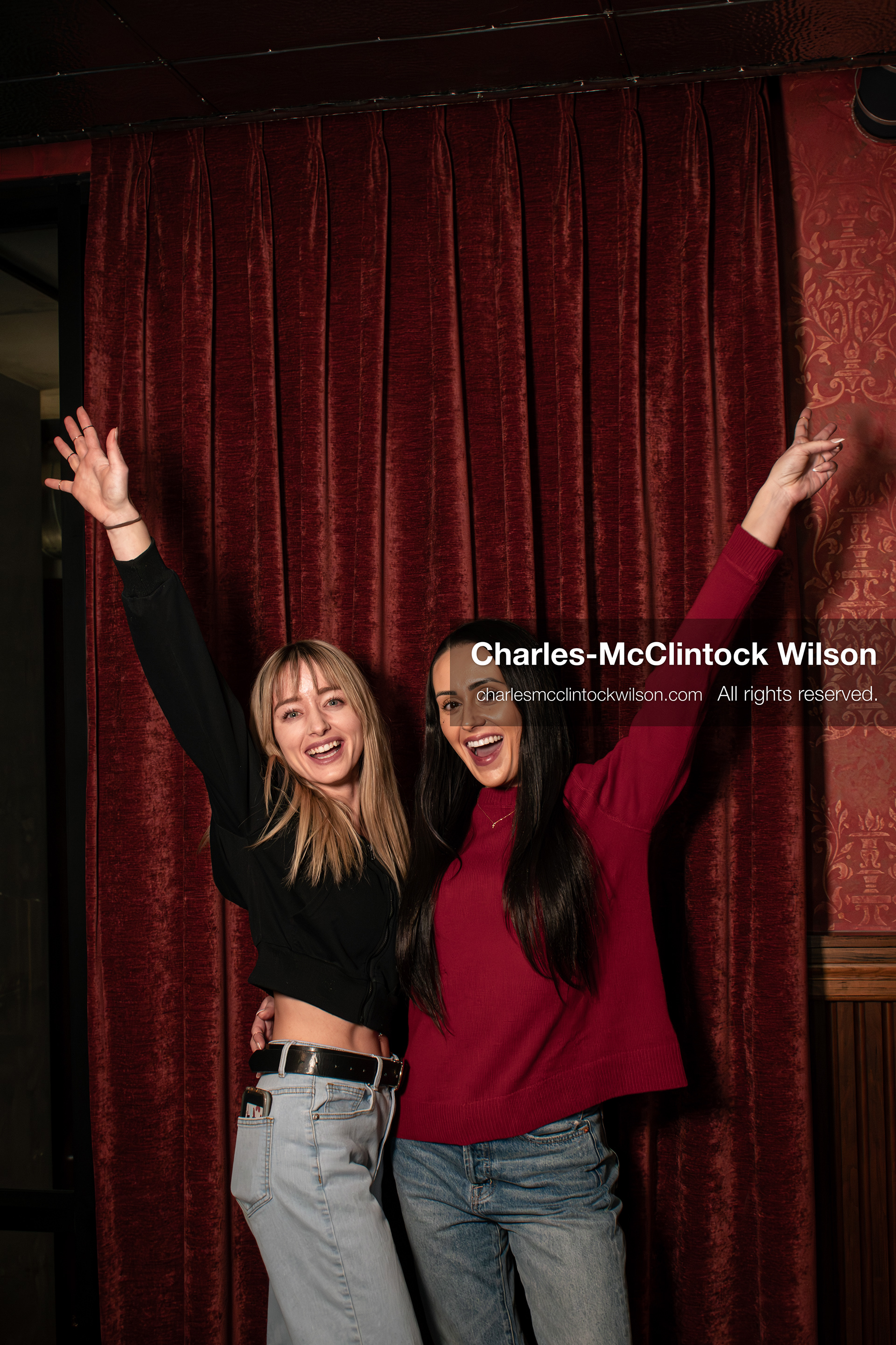 November 22, 2025 – Salt Lake City, Utah, USA: Billie Webb and Brandi Siciliani pose for a photo following the recording of an episode of The Brandi & Billie Show. The independently produced podcast is known for its long-form commentary on politics, culture, and major world events. (Credit Image: © Charles‑McClintock Wilson)