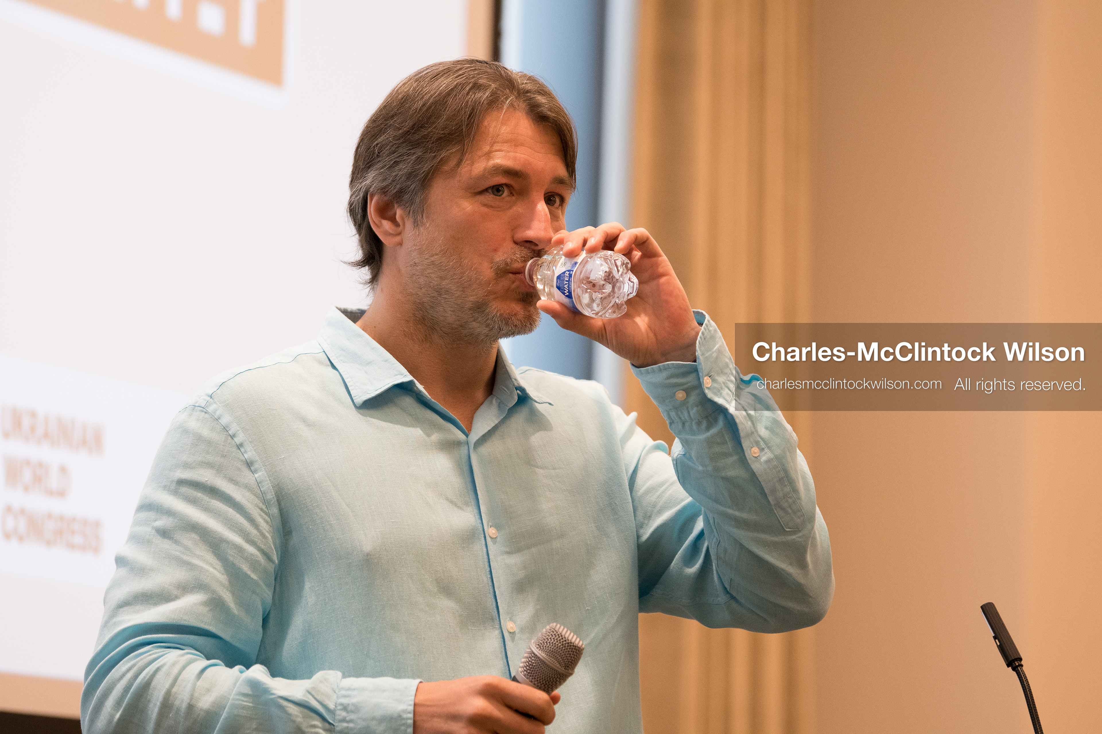 July 23, 2026, Salt Lake City, Utah, USA: Ukrainian activist SERHIY PRYTULA speaks during a community meeting at the Utah State Capitol building in Salt Lake City, Utah, on Thursday, July 23, 2026. The event, titled ''Ukraine in the Fifth Year of the Full-Scale War: An Honest Conversation,'' was hosted by the Prytula Foundation USA to discuss civil defense and ongoing humanitarian aid initiatives. (Credit Image: © Charles-McClintock Wilson/ZUMA Press Wire)