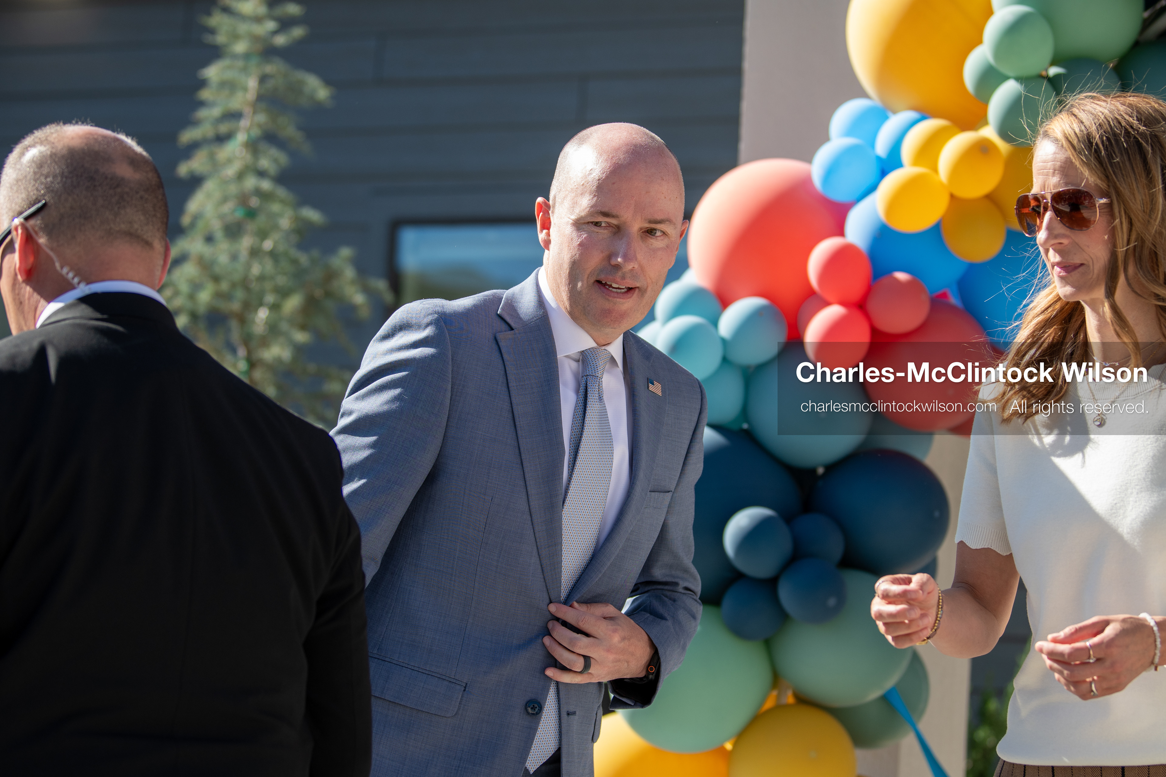 May 28, 2026, Lehi, Utah, USA: Utah Governor SPENCER COX attends the opening of Innovation Park at Holbrook Farms and the Lehi Rippy Literacy Center on May 28, 2026, in Lehi, Utah. (Credit Image: © Charles‑McClintock Wilson/ZUMA Press Wire)