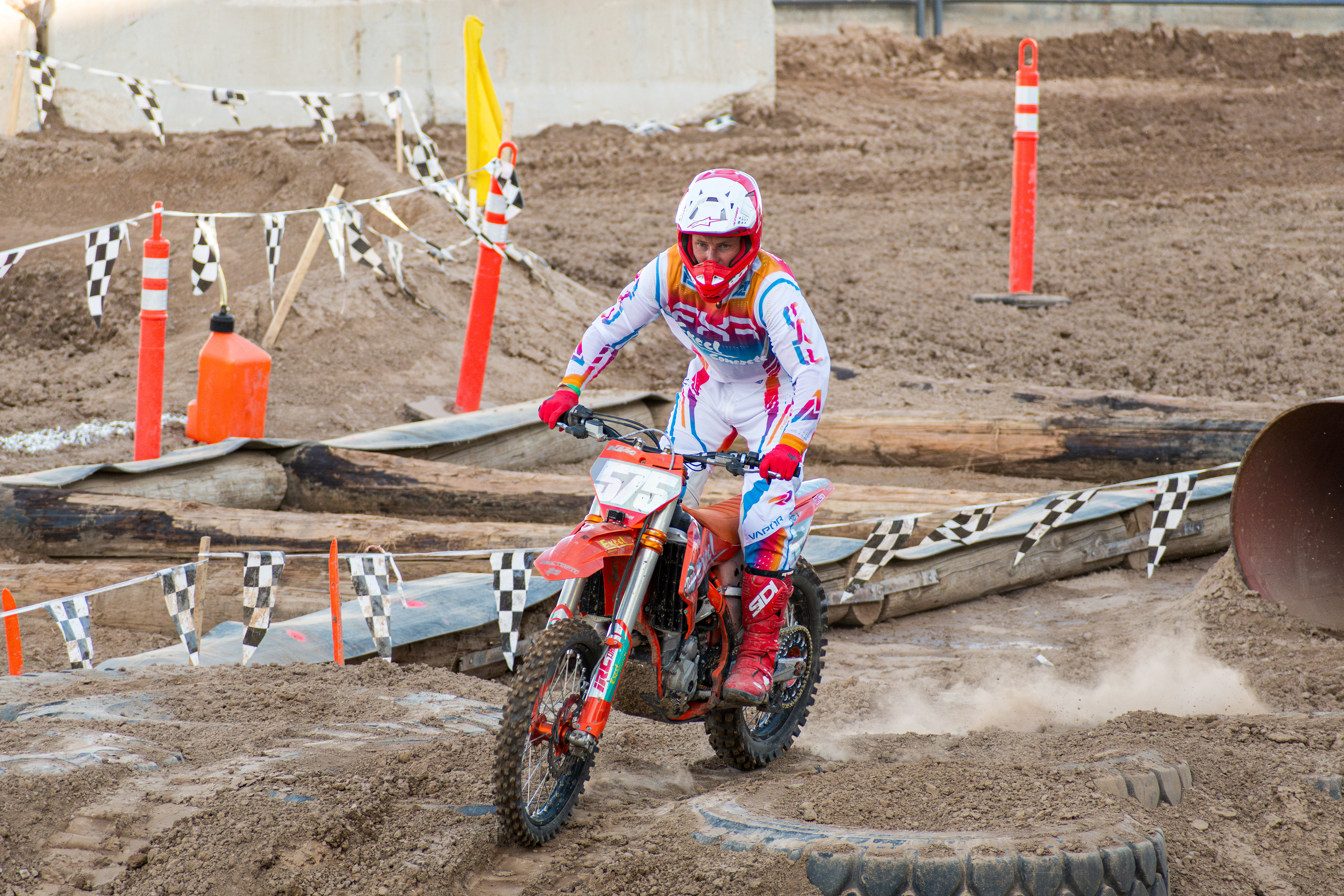 Nephi, Utah – June 28, 2025: Motocross rider Nick Thompson rides during the Juab Xtreme Racing competition in Nephi, Utah.
