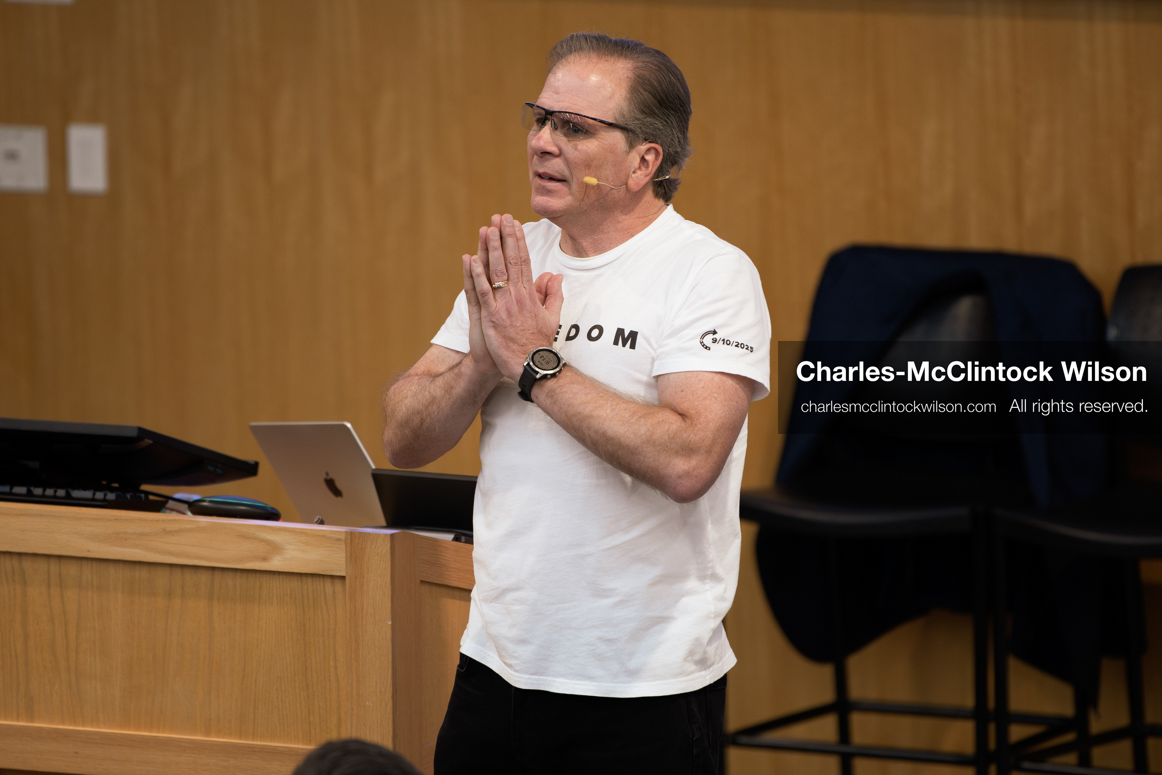 March 26, 2026, Orem, Utah, USA: US author, Christian apologist, and founder of http://CrossExamined.org Frank Turek speaks during a stop on his “Change My Mind” College Tour at Utah Valley University in Orem, Utah. The event, hosted by Ratio Christi, included discussions on faith, philosophy, and the problem of evil. (Credit Image: © Charles-McClintock Wilson/ZUMA Press Wire)