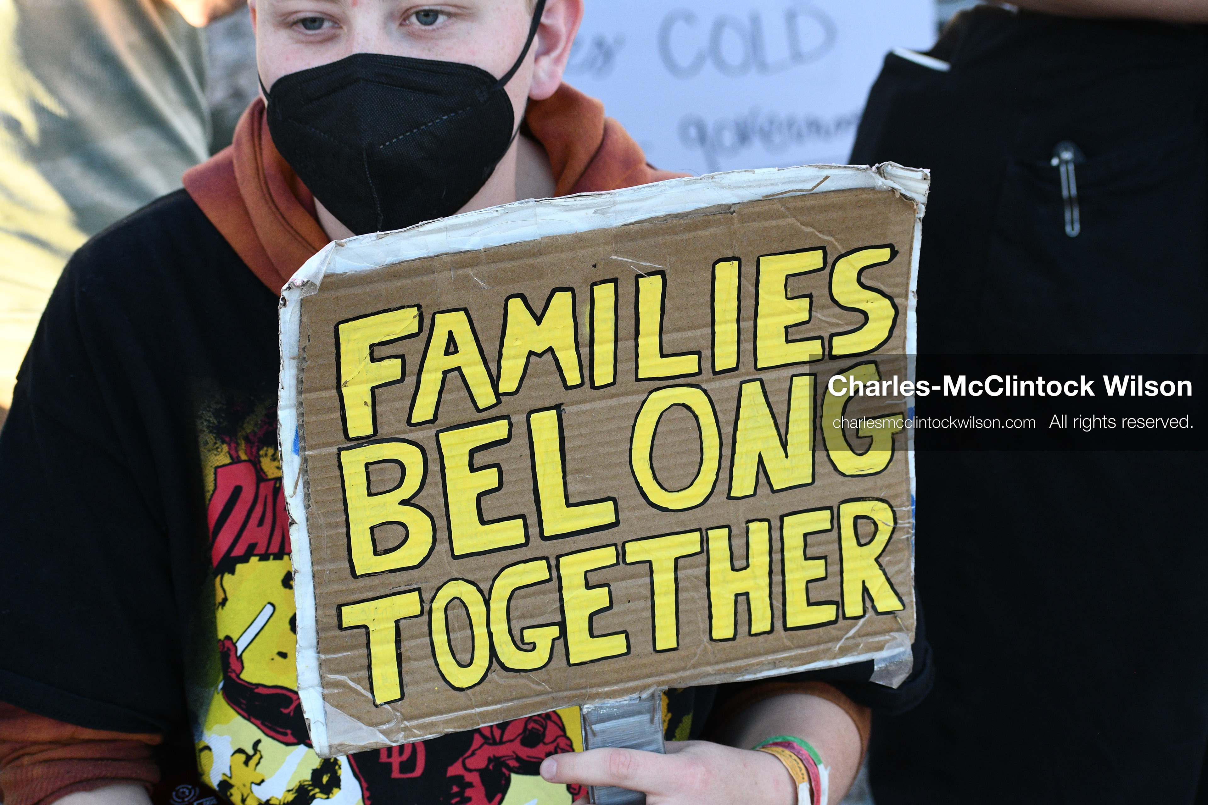 March 18, 2026, Salt Lake City, Utah, USA: A protester holds a sign during a demonstration at the site of a proposed ICE detention facility on the west side of Salt Lake City. Demonstrators gathered near the warehouse property as part of an ongoing community response to the planned facility. (Credit Image: © Charles McClintock Wilson/ZUMA Press Wire)