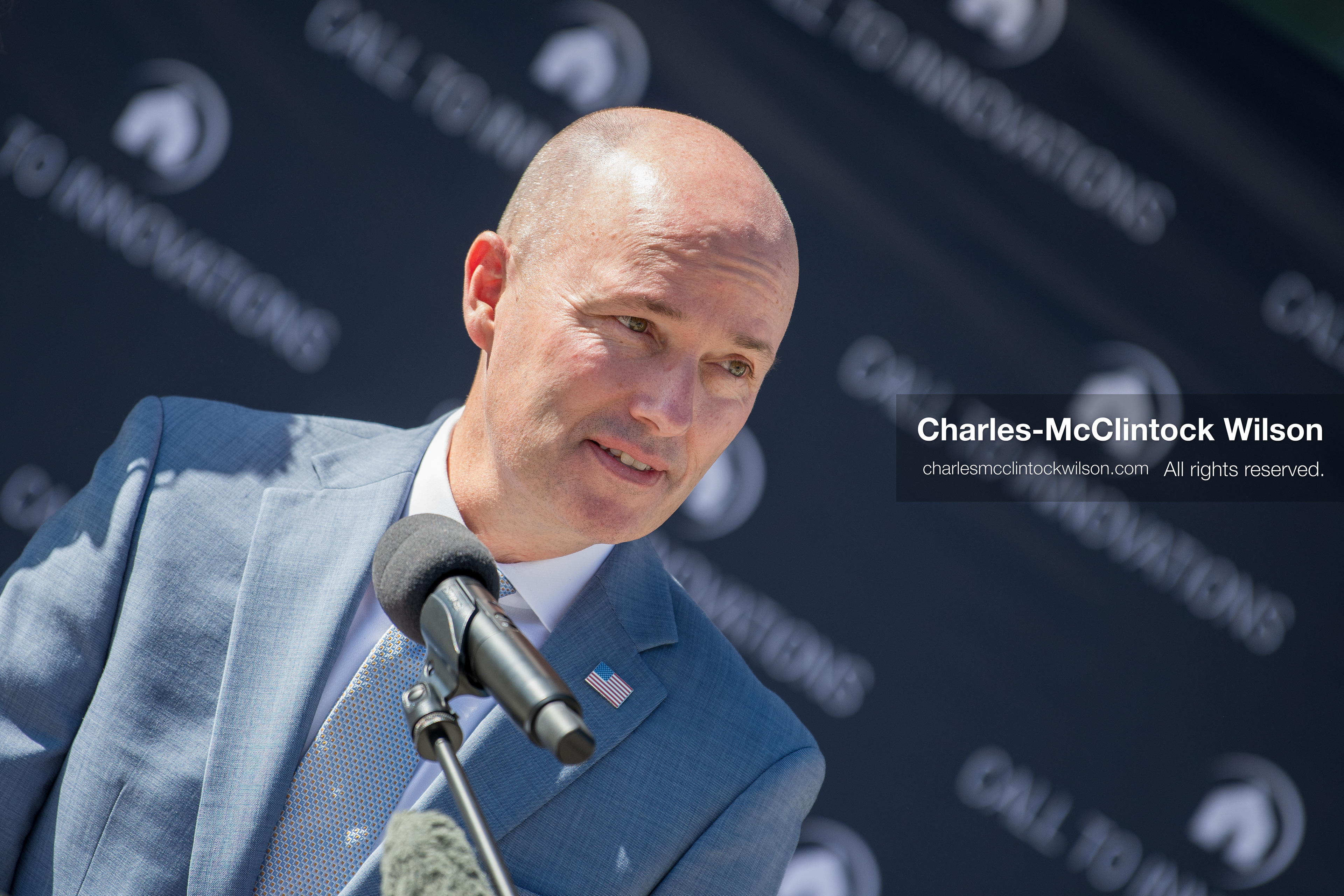 May 28, 2026, Lehi, Utah, USA: Utah Governor SPENCER COX speaks during the opening of Innovation Park at Holbrook Farms and the Lehi Rippy Literacy Center on May 28, 2026, in Lehi, Utah. (Credit Image: © Charles‑McClintock Wilson/ZUMA Press Wire)