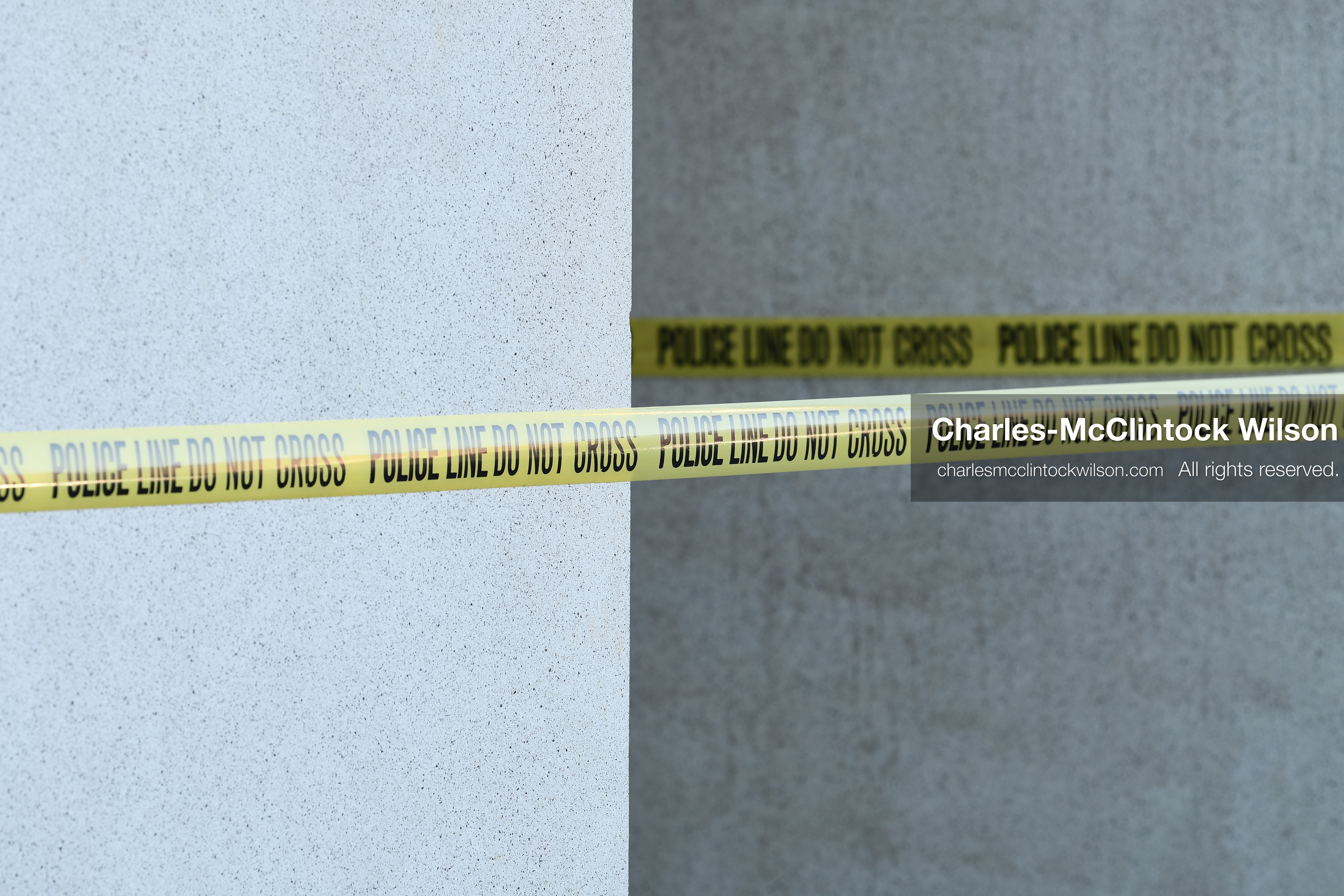 PROVO, UTAH, USA – DECEMBER 11, 2025: Police tape blocks access near the Fourth District Court in Provo during the first in‑person court appearance of Tyler Robinson in the Charlie Kirk murder case. (Credit Image: © Charles‑McClintock Wilson/ZUMA Press Wire)