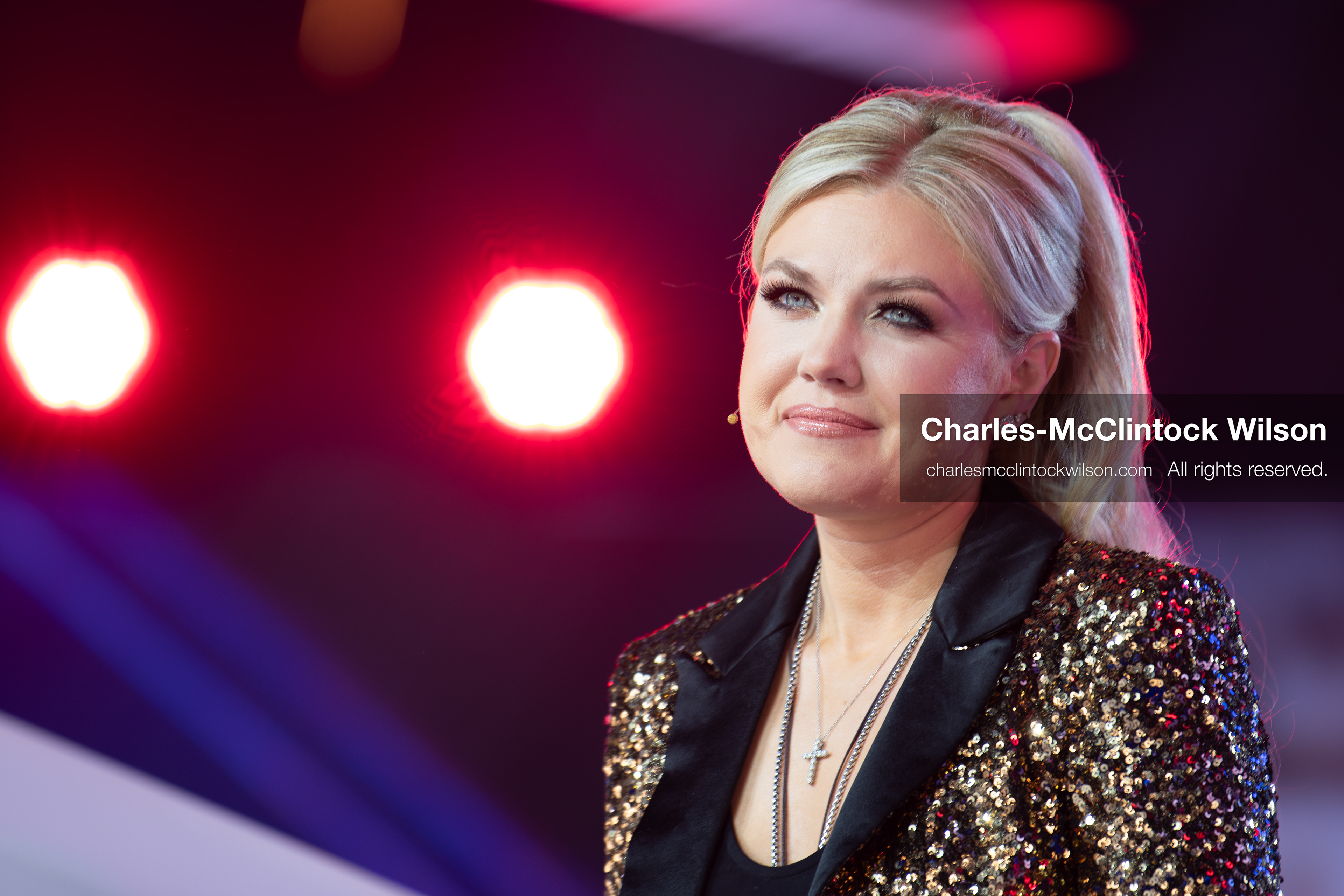December 18, 2025, Phoenix, Arizona, USA: Mrs. Erika Kirk, CEO of Turning Point USA, speaks during Day One of Turning Point USA’s AmericaFest 2025 at the Phoenix Convention Center in Phoenix, Arizona.   (Credit Image: © Charles‑McClintock Wilson/ZUMA Press Wire)