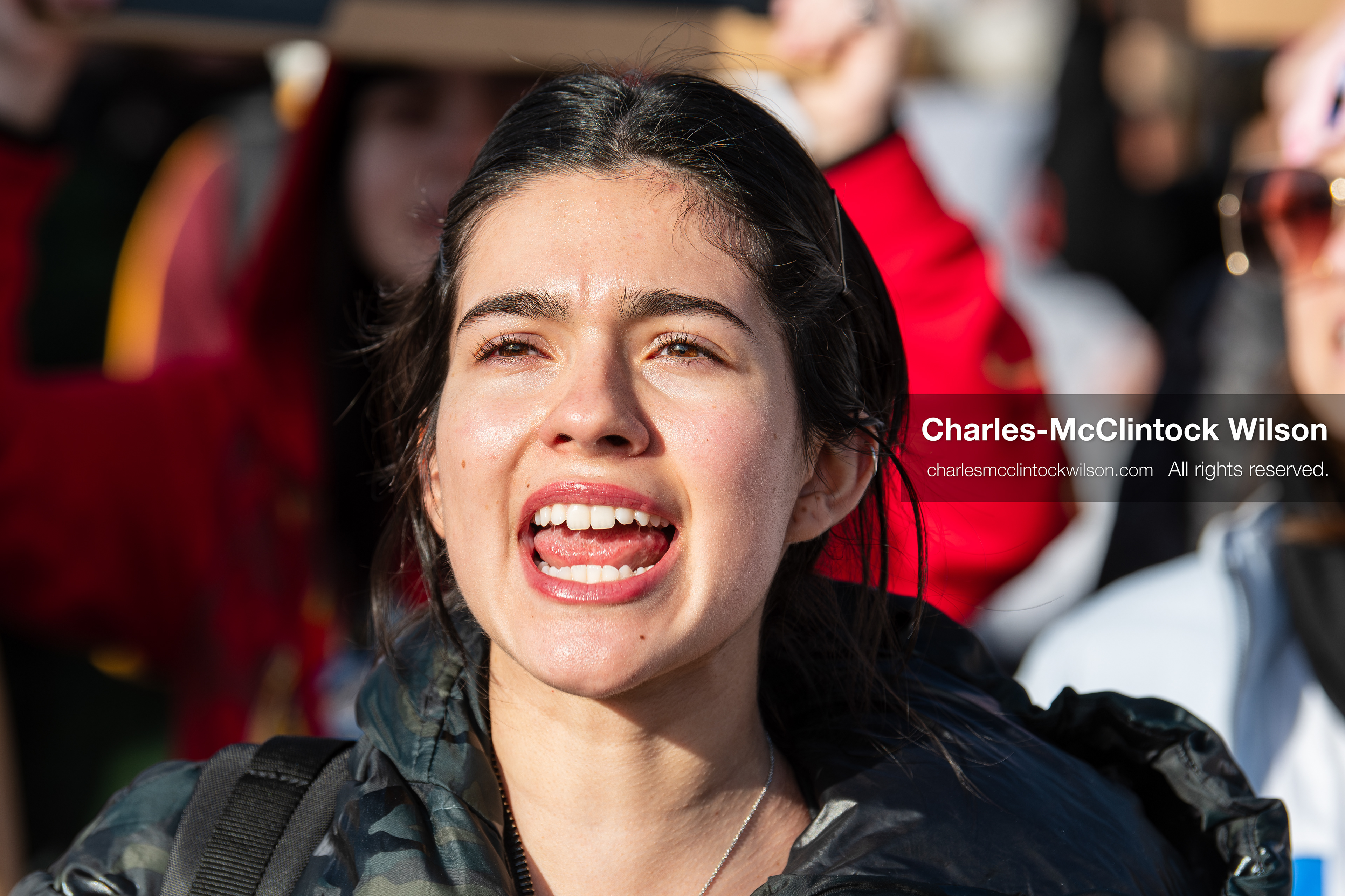 January 30, 2026, Salt Lake City, Utah, USA: A demonstrator speaks out during an anti‑ICE protest in Salt Lake City, part of a nationwide response to immigration enforcement policies. (Credit Image: © Charles‑McClintock Wilson/ZUMA Press Wire)