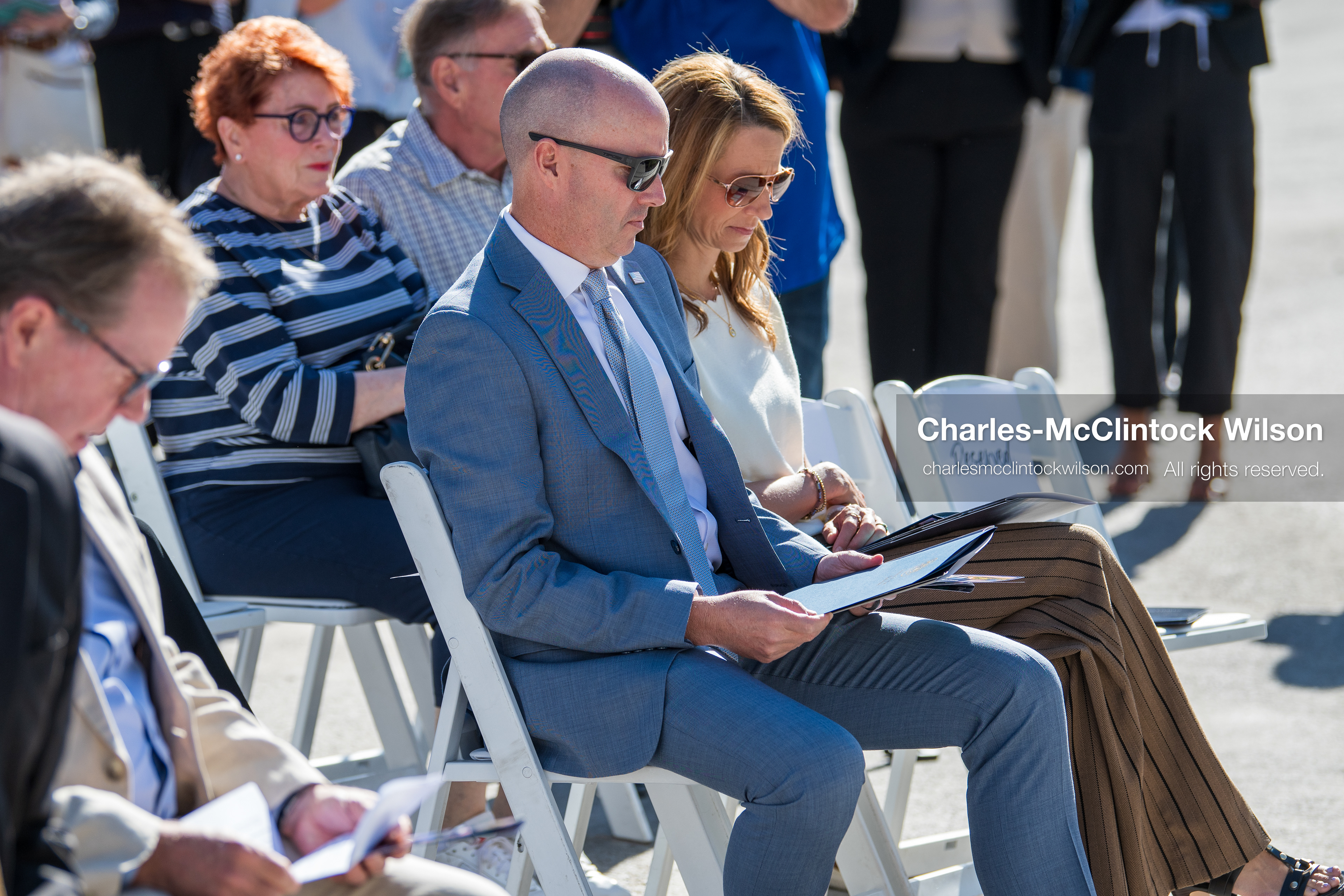 May 28, 2026, Lehi, Utah, USA: Utah Governor SPENCER COX and First Lady ABBY COX attend the opening ceremony for Innovation Park at Holbrook Farms and the Lehi Rippy Literacy Center on May 28, 2026, in Lehi, Utah. (Credit Image: © Charles‑McClintock Wilson/ZUMA Press Wire)