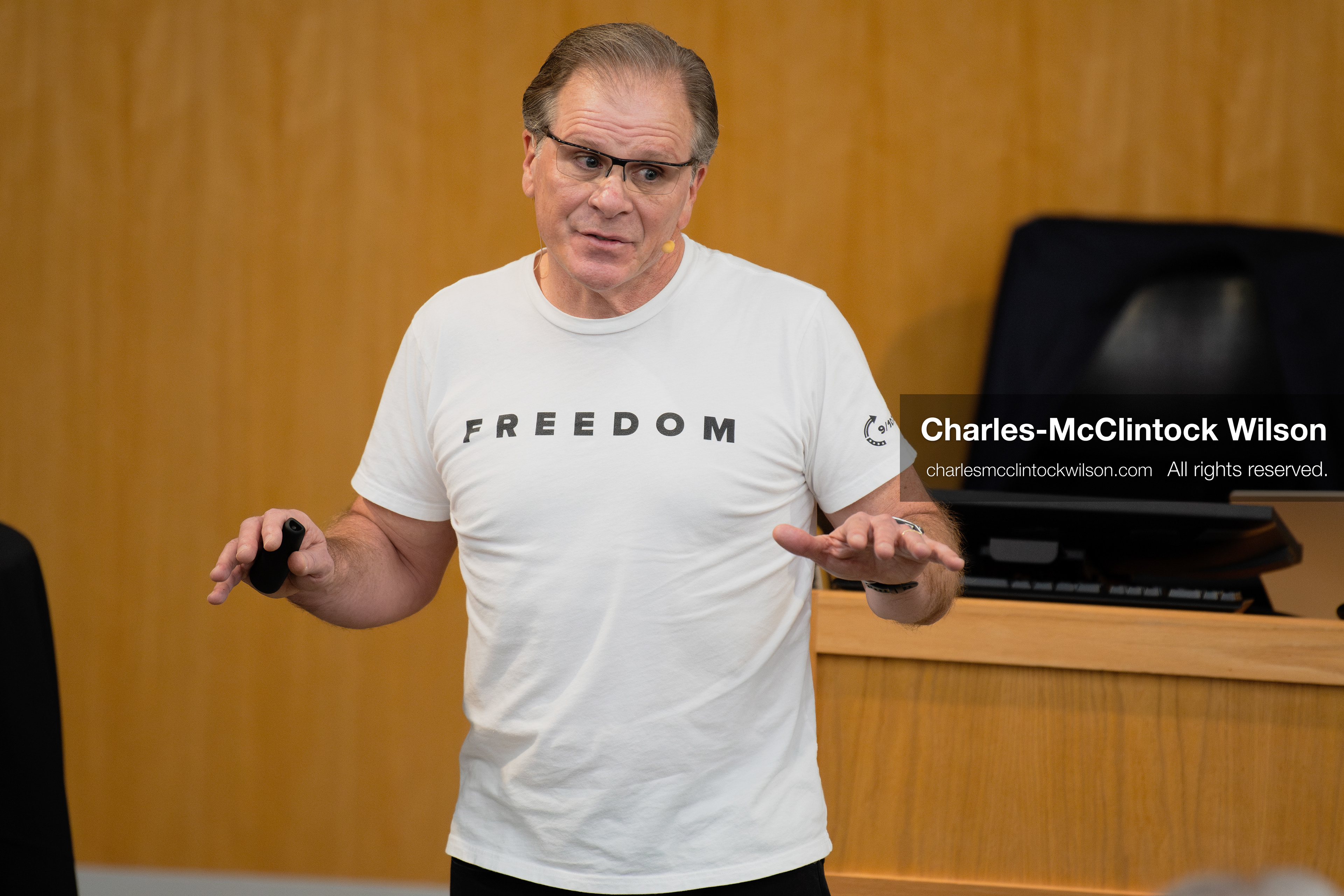 March 26, 2026, Orem, Utah, USA: US author, Christian apologist, and founder of http://CrossExamined.org Frank Turek speaks during a stop on his “Change My Mind” College Tour at Utah Valley University in Orem, Utah. The event, hosted by Ratio Christi, included discussions on faith, philosophy, and the problem of evil. (Credit Image: © Charles-McClintock Wilson/ZUMA Press Wire)